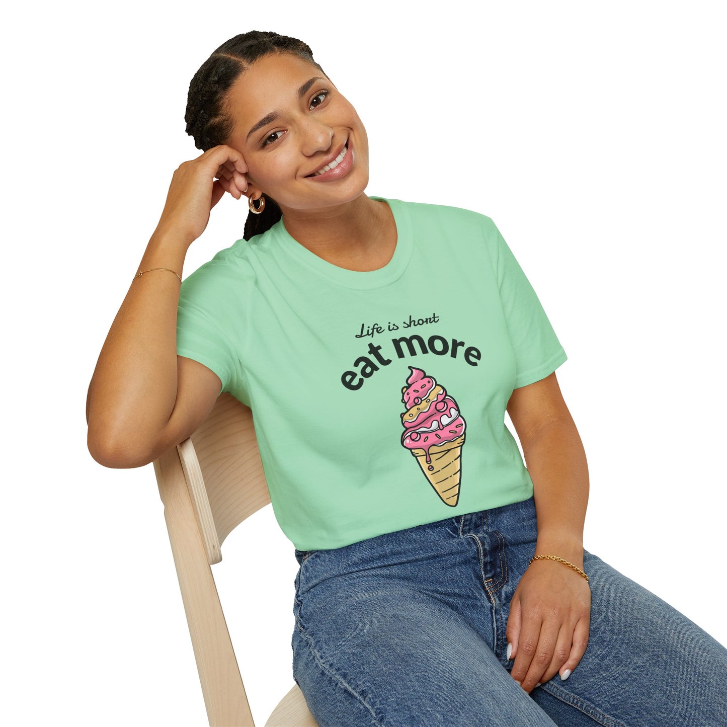 Food Tees, Funny Food T Shirts, Funny T Shirts, Shirt with Food, Junk Food Tees, Shirt with Ice Cream, Ice Cream T-Shirt