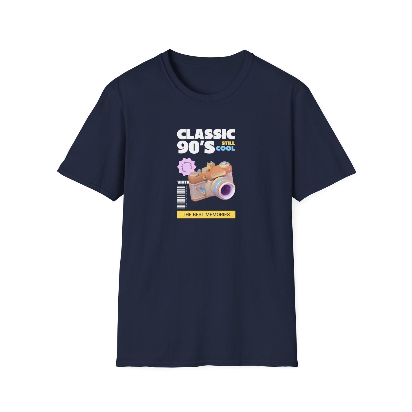 90s Camera T-Shirt Classic 90s Cool Unisex Cotton Retro Photography Tee