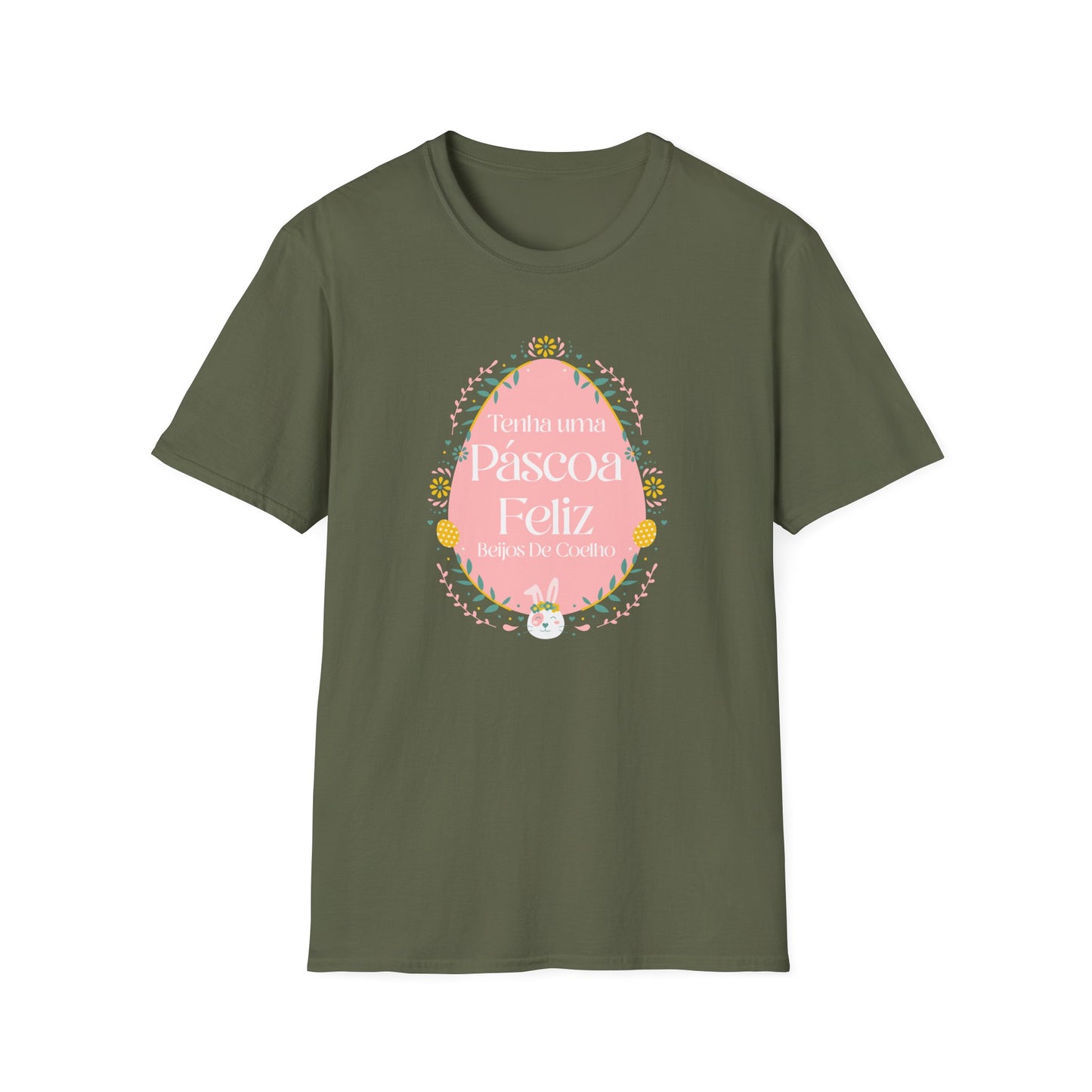 Easter Egg T-Shirt, Tee Shirt with Easter Signature, T Shirt with Easter Prints, Tee Shirt with Easter Design - 2