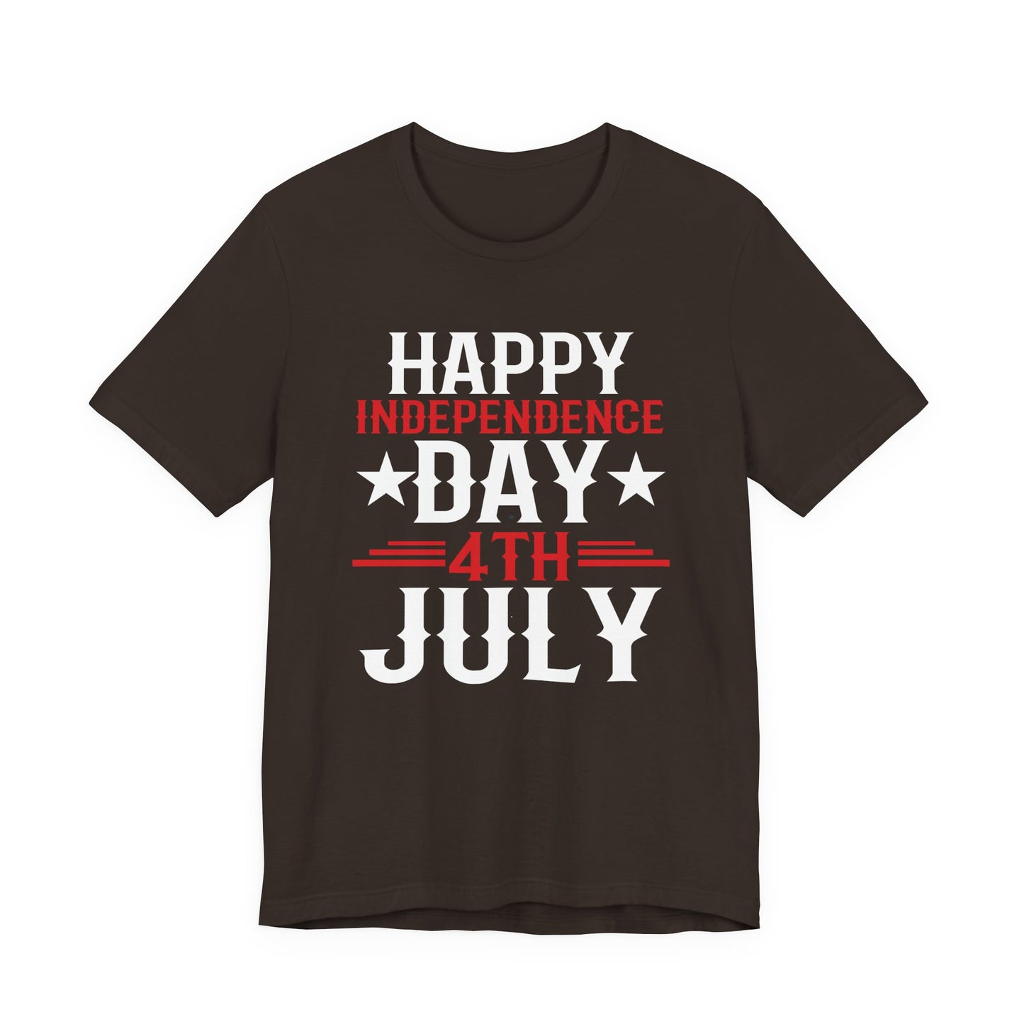 Happy Independence Day Graphic Unisex Cotton T-Shirt 016