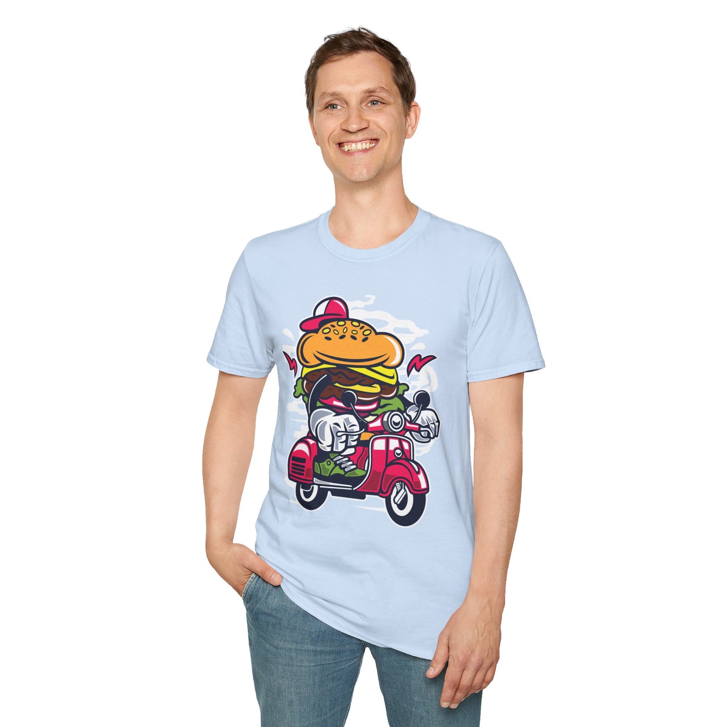 Cartoon T Shirt Animation Tee Funny Unisex Softstyle Gildan 64000 100 Percent Ring Spun Cotton