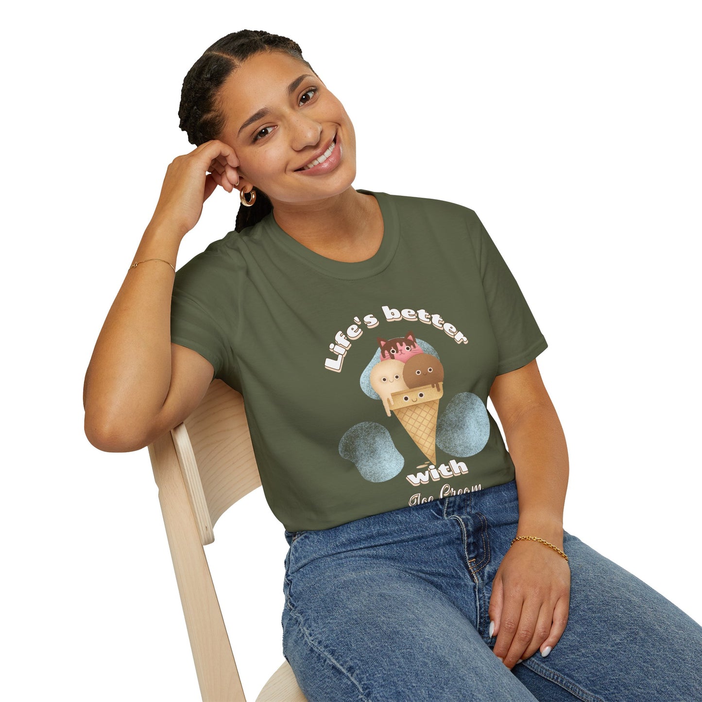 Food Tees, Funny Food T Shirts, Funny T Shirts, Shirt with Food, Junk Food Tees, Shirt with Ice Cream, Ice Cream T-Shirt