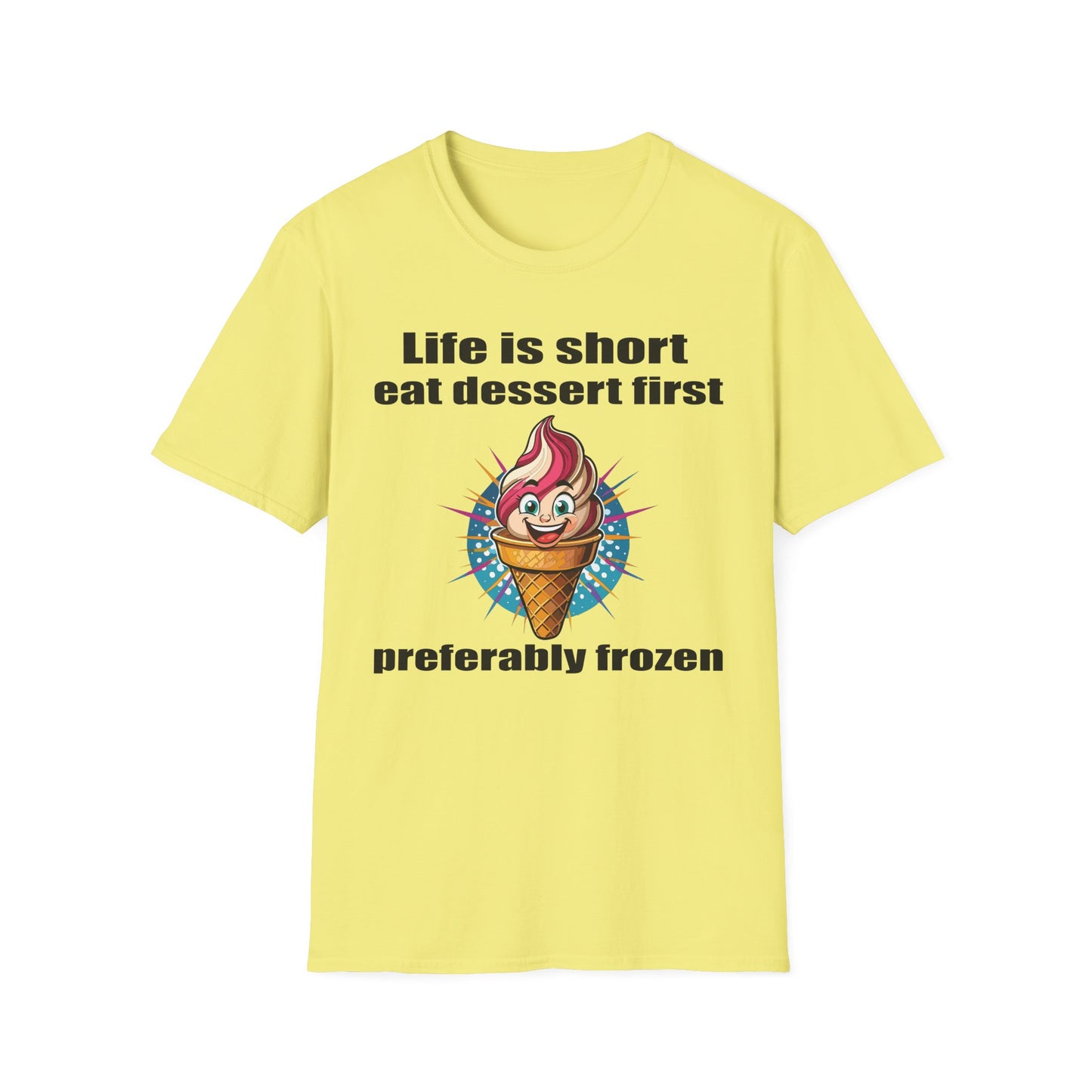 Food Tees, Funny Food T Shirts, Funny T Shirts, Shirt with Food, Junk Food Tees, Shirt with Ice Cream, Ice Cream T-Shirt