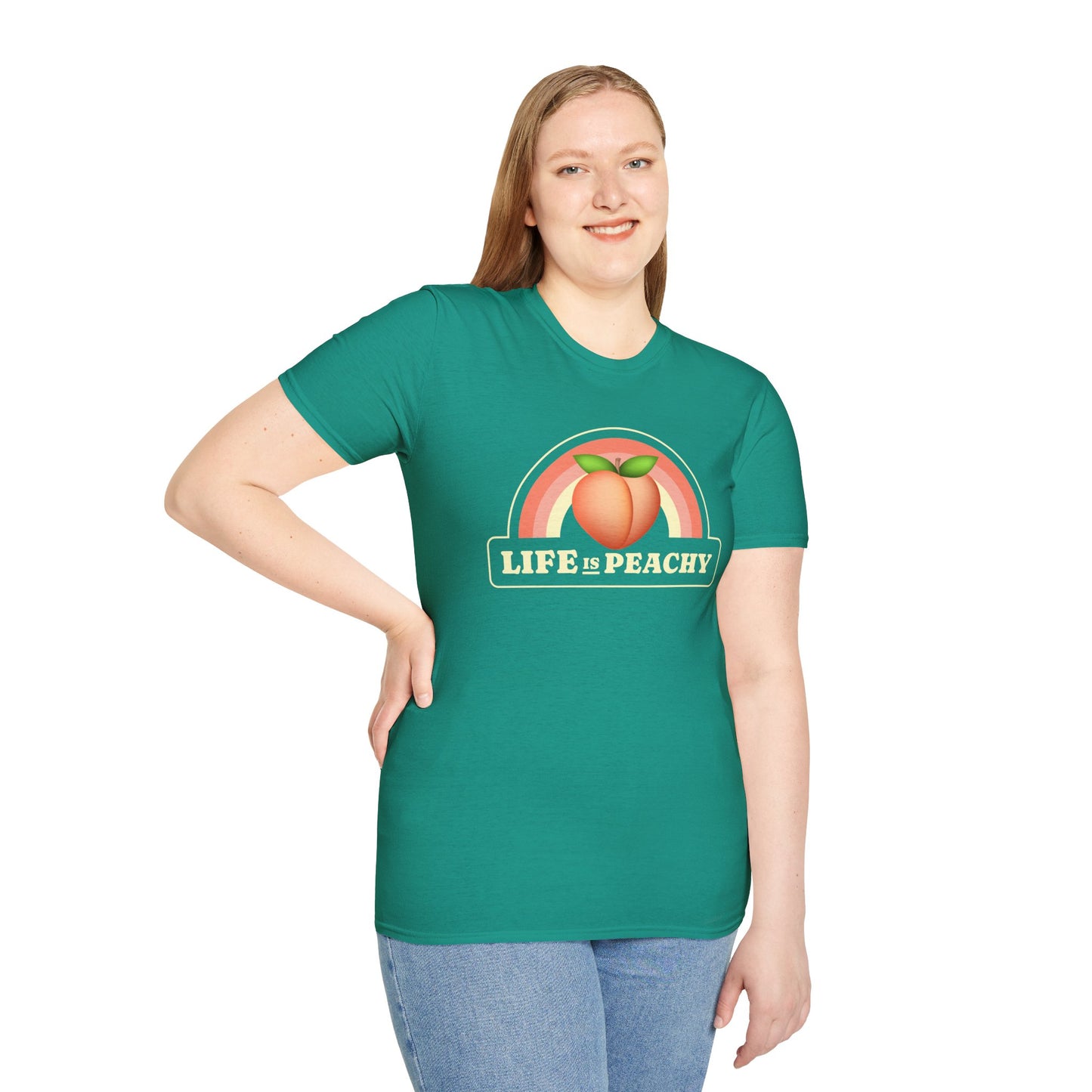 Food Tees, Funny Food T Shirts, Funny T Shirts, Shirt with Fruits, Shirt with Peach