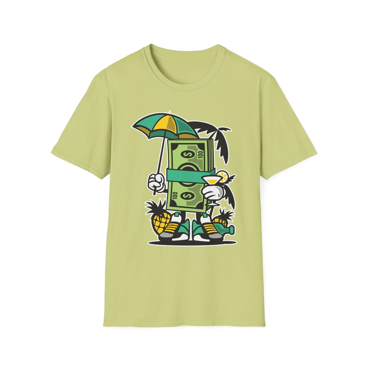 Cartoon T Shirt Animation T Shirt Funny Tee Unisex Softstyle Cotton Tee Art Design 64000