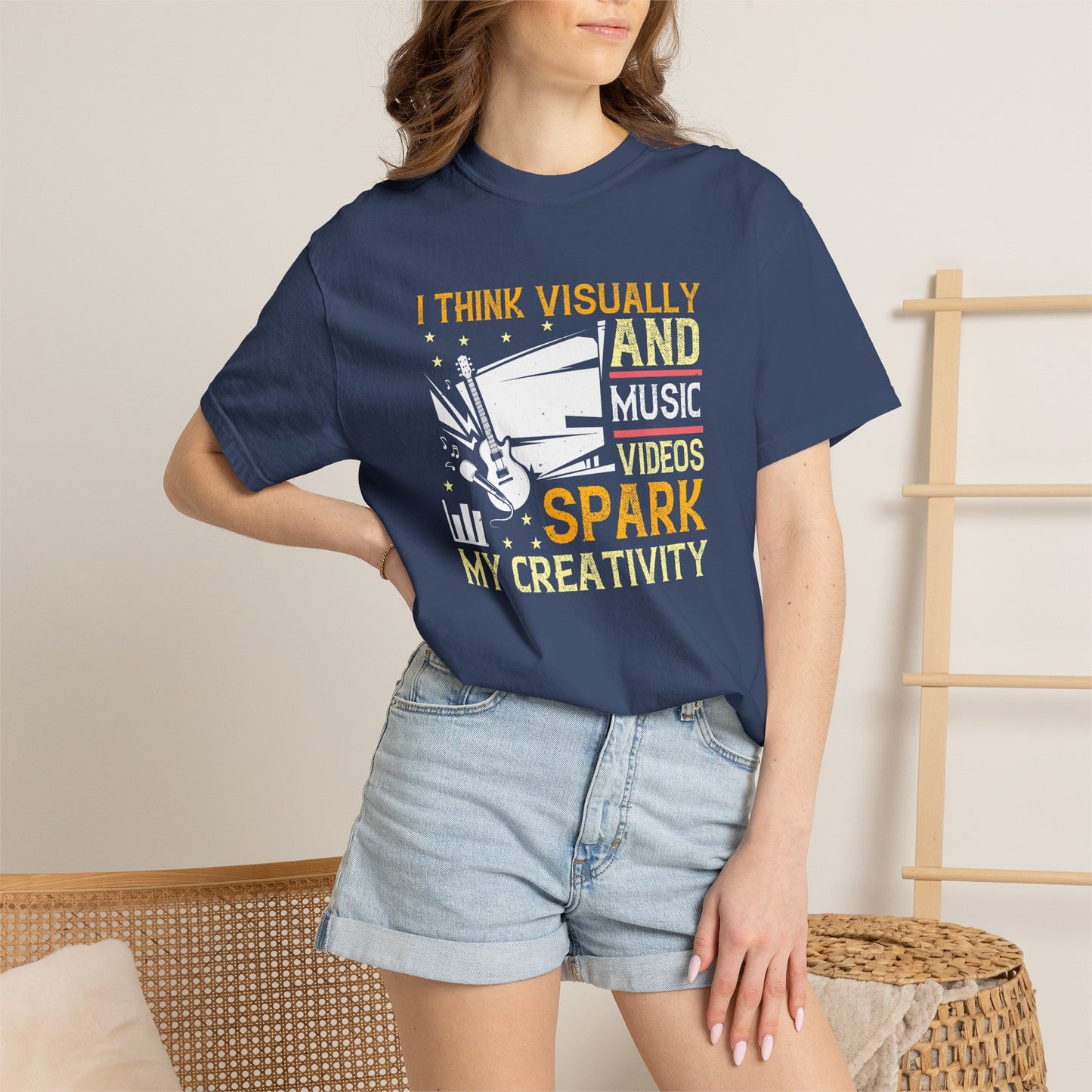 Music Graphic Design Unisex Cotton T-shirt m14