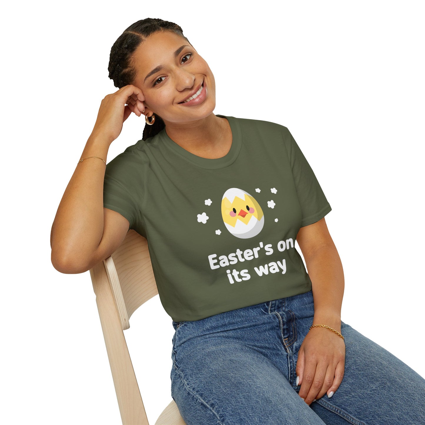 Easter Day T-Shirt, Tee Shirt with Easter Signature, T Shirt with Easter Prints, Tee Shirt with Easter Design - 1