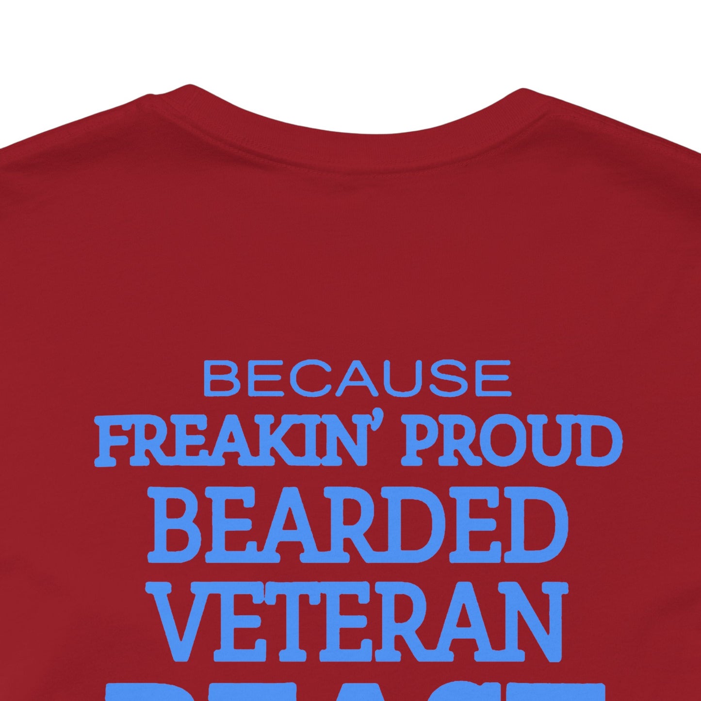 Bearded Veteran Beast T-Shirt Military Skull Beard Graphic Unisex Cotton Tee v46