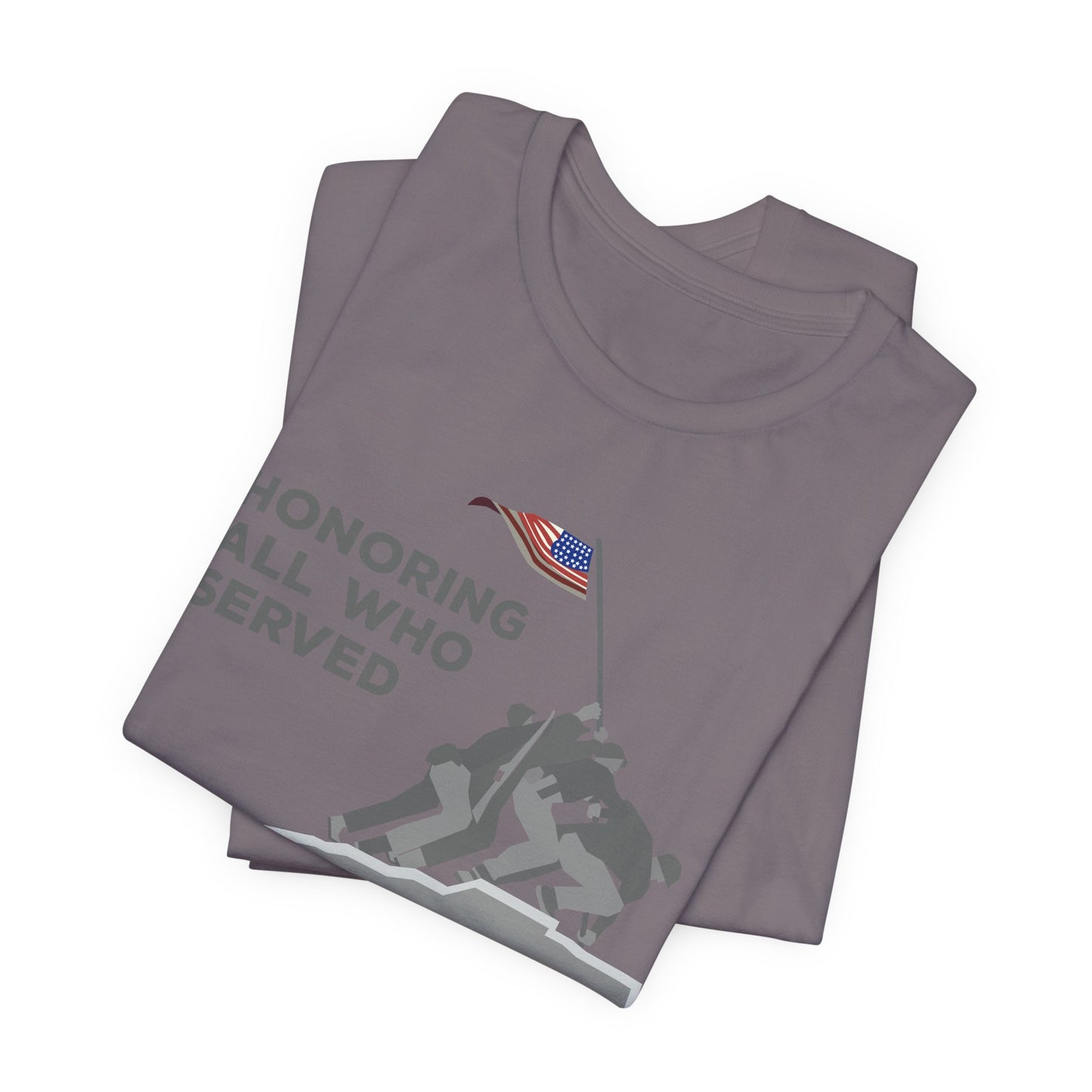 Iwo Jima Flag Raising honoring all who served T-Shirt Military Memorial Unisex Cotton Tee v52
