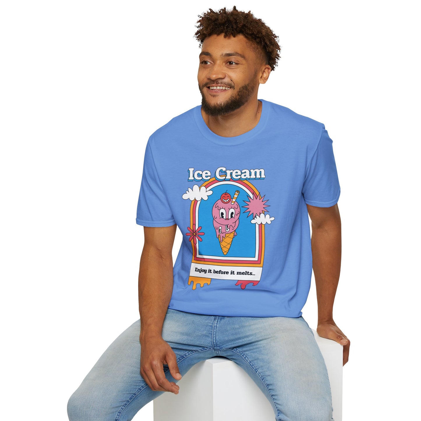 Food Tees, Funny Food T Shirts, Funny T Shirts, Shirt with Food, Junk Food Tees, Shirt with Ice Cream, Ice Cream T-Shirt