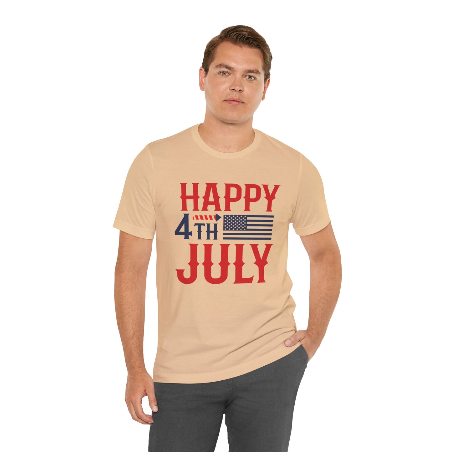 American Flag Graphic Unisex Cotton T-Shirt 011