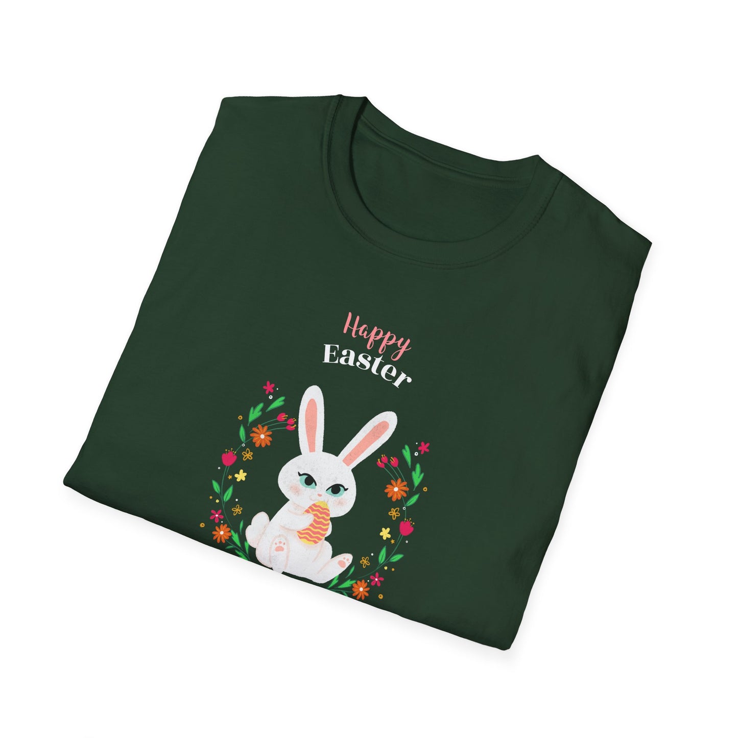 Easter Bunny T-Shirt, Tee Shirt with Easter Signature, T Shirt with Easter Prints, Tee Shirt with Easter Design - 12