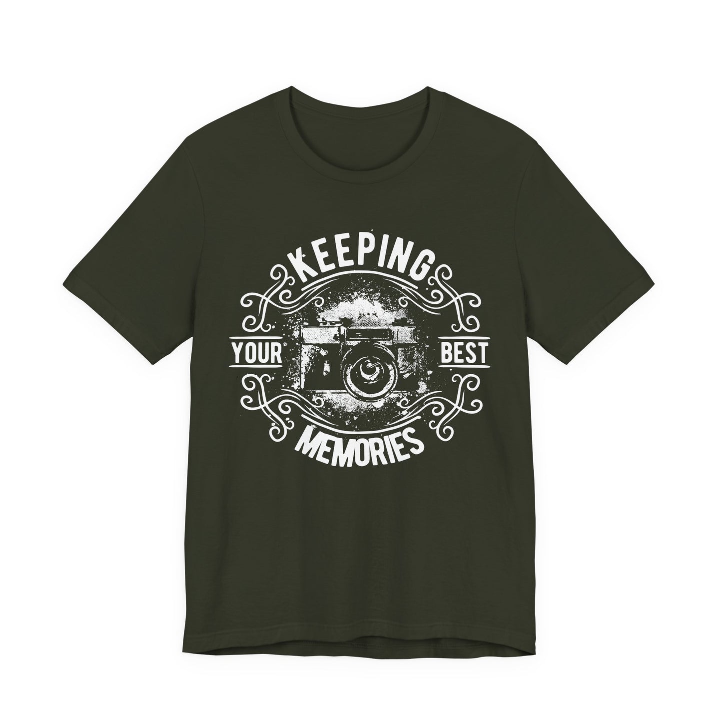 Keeping Your Best Memories T-Shirt Vintage Camera Graphic T-Shirt A-5