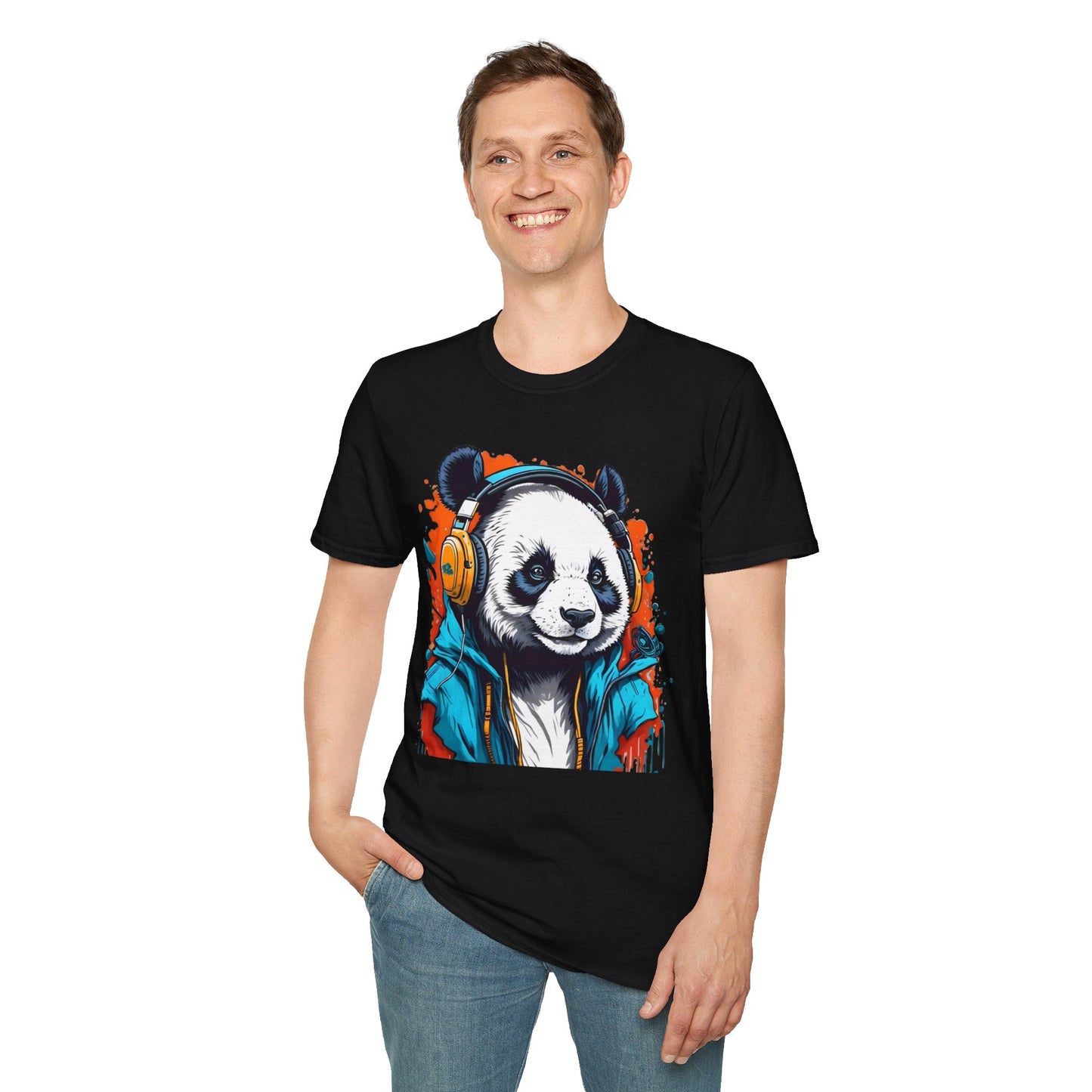 Animals Tees, Funny Animals Shirt, T Shirts with Funny Animals, T-Shirt with Panda, Panda Tees