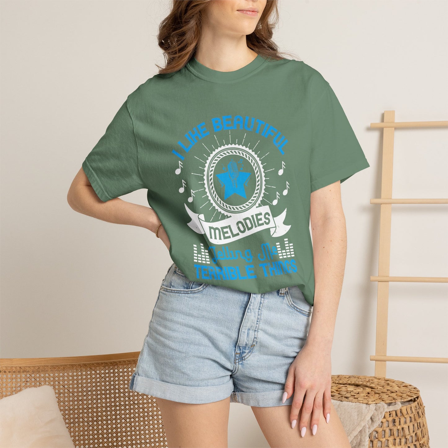 Music Graphic Design Unisex Cotton T-shirt m9