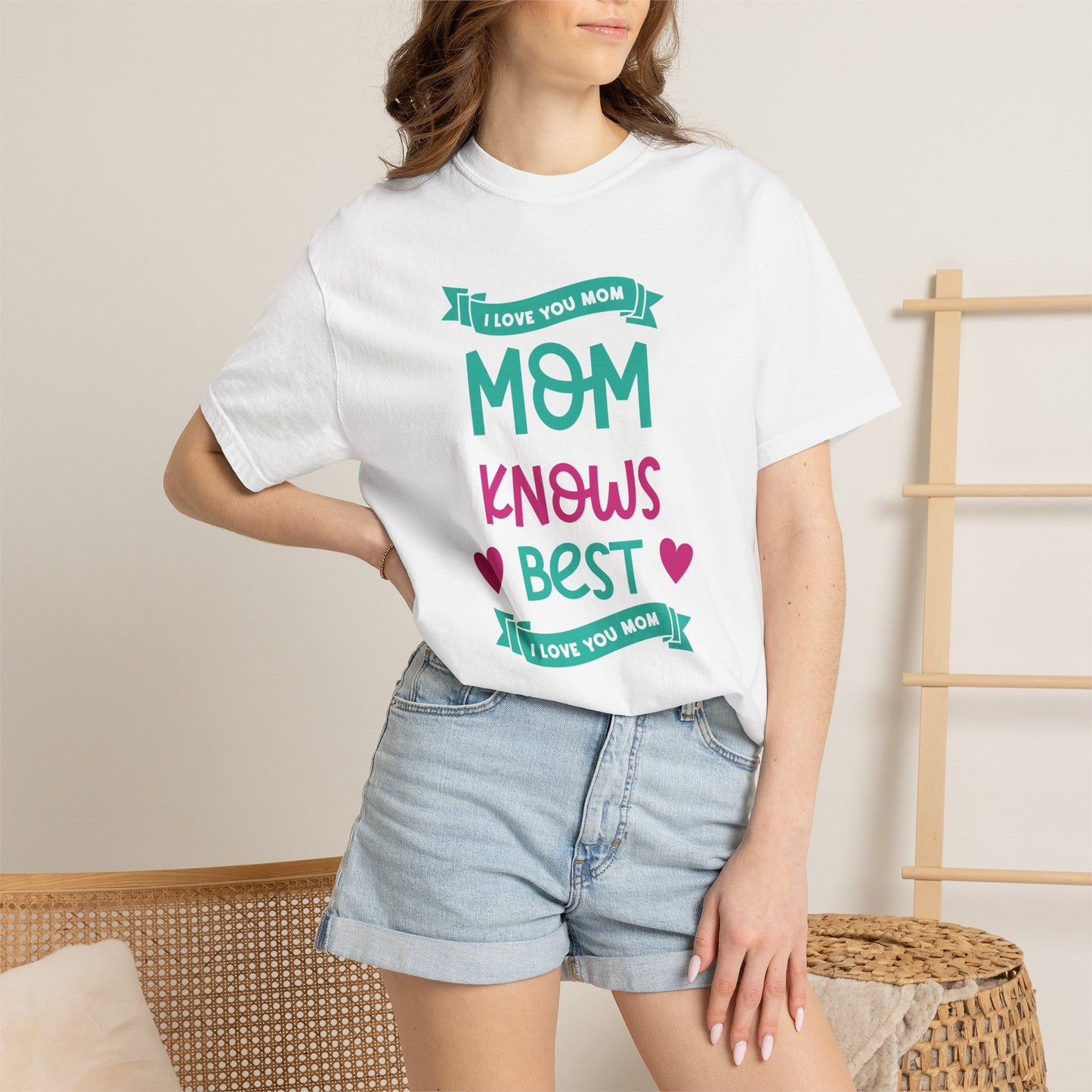 Mom T-shirt Mother's Day Mama Tee Unisex Comfort Colors Garment-Dyed Cotton h16