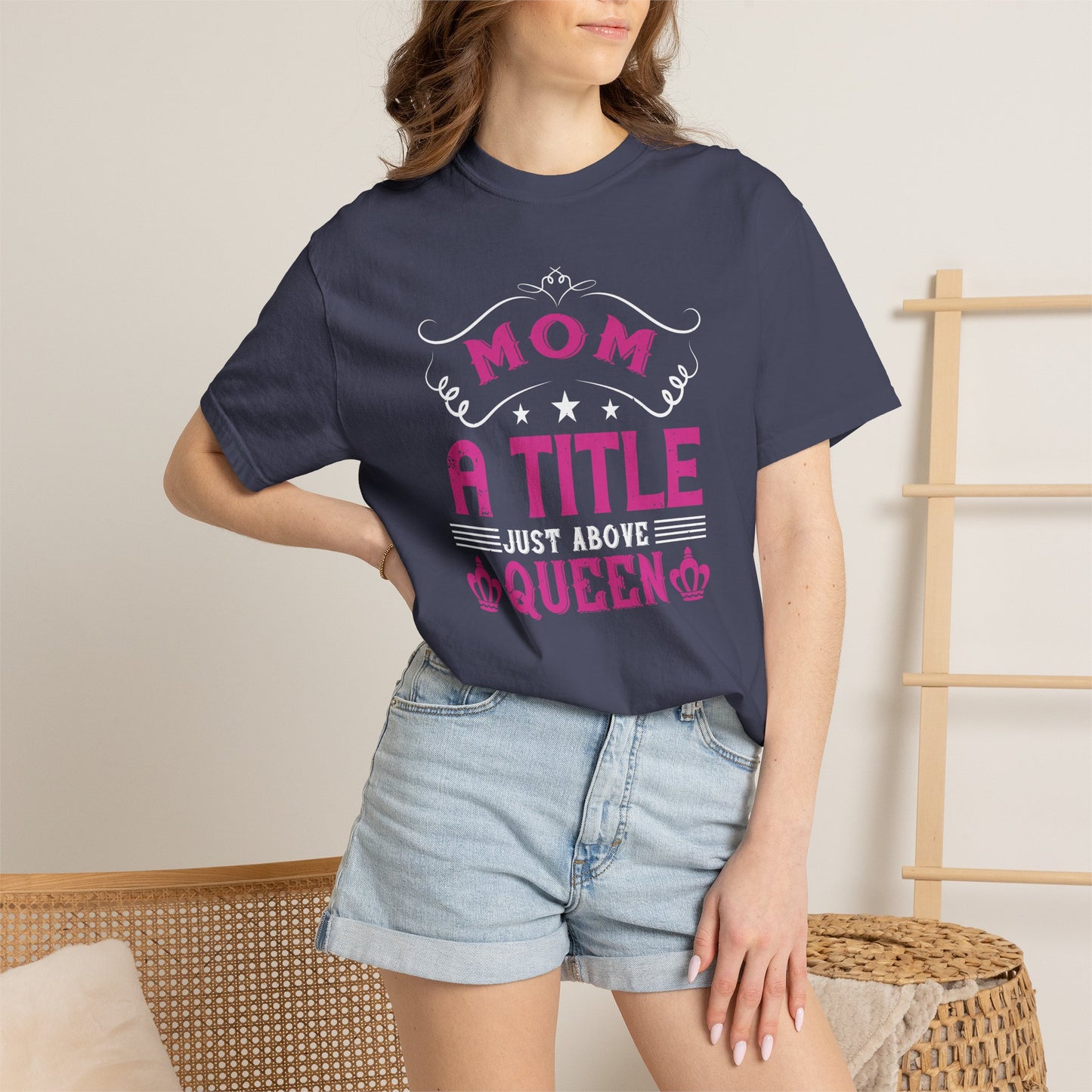 Mom T-shirt Mother Day Mama Tee Unisex Comfort Colors Garment-Dyed Cotton h78