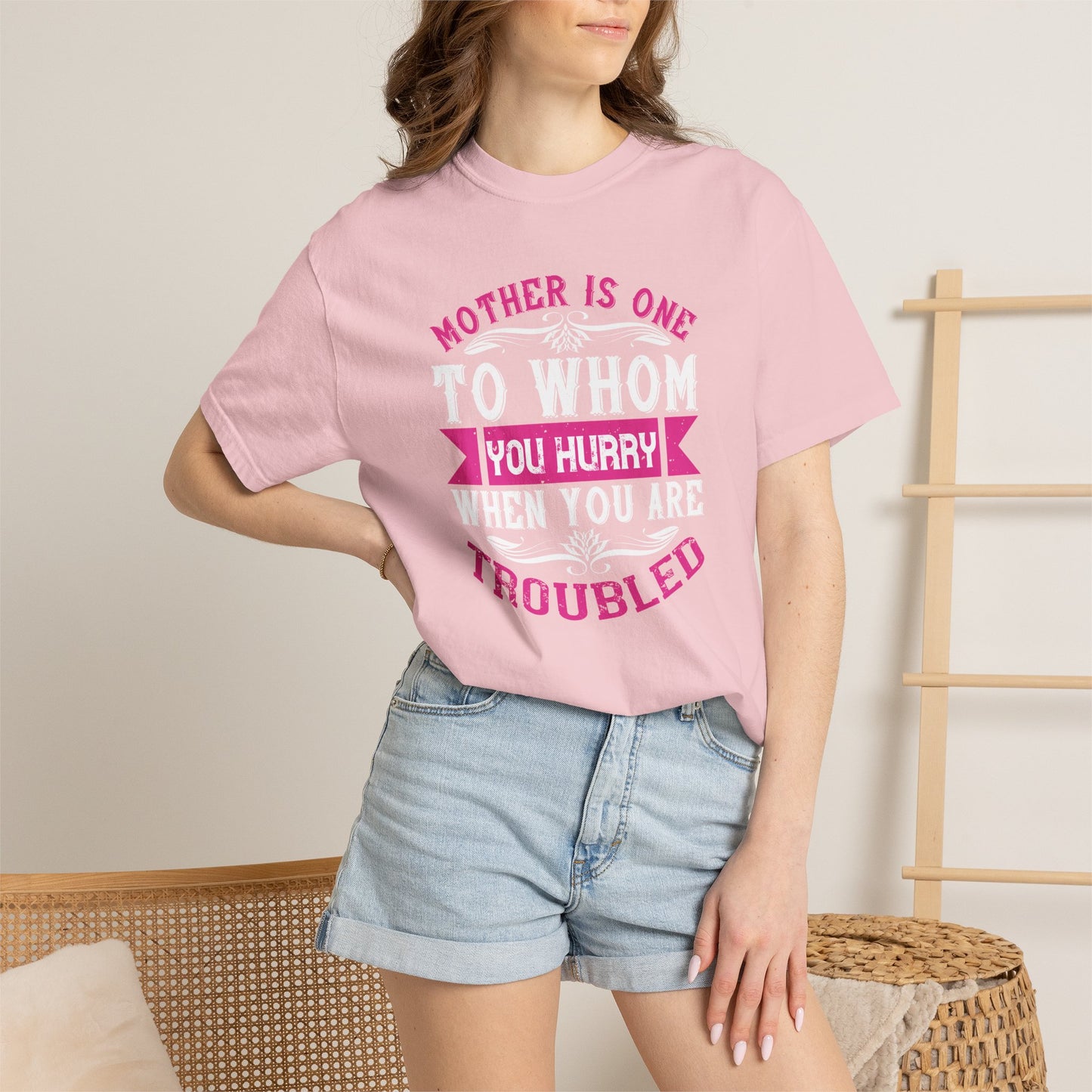 Mom T-shirt Mother Day Mama Tee Unisex Comfort Colors Garment-Dyed Cotton h82