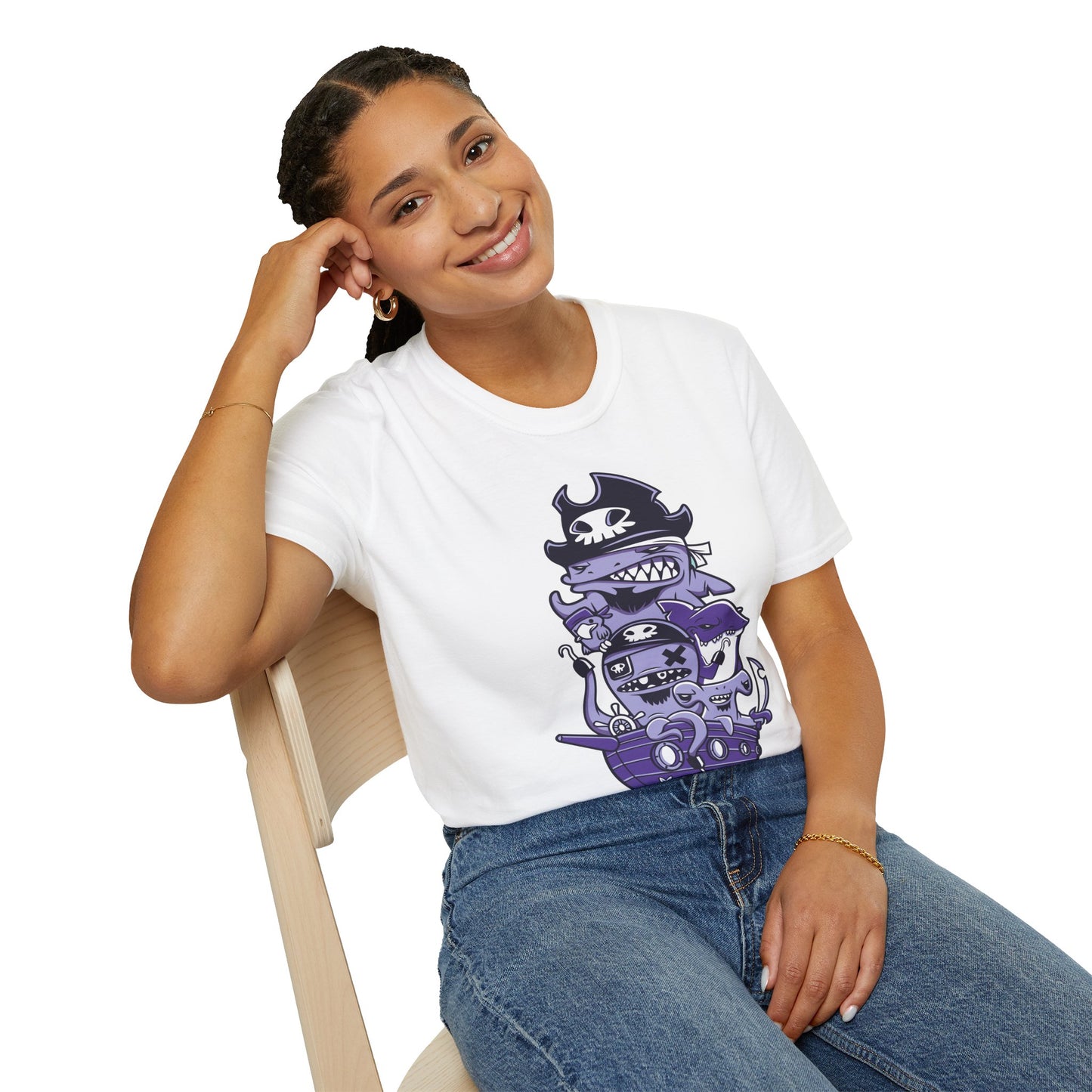 Cartoon T Shirt Animation Tee Unisex Softstyle 64000 100 Percent Ring Spun Cotton Funny Graphic Tee