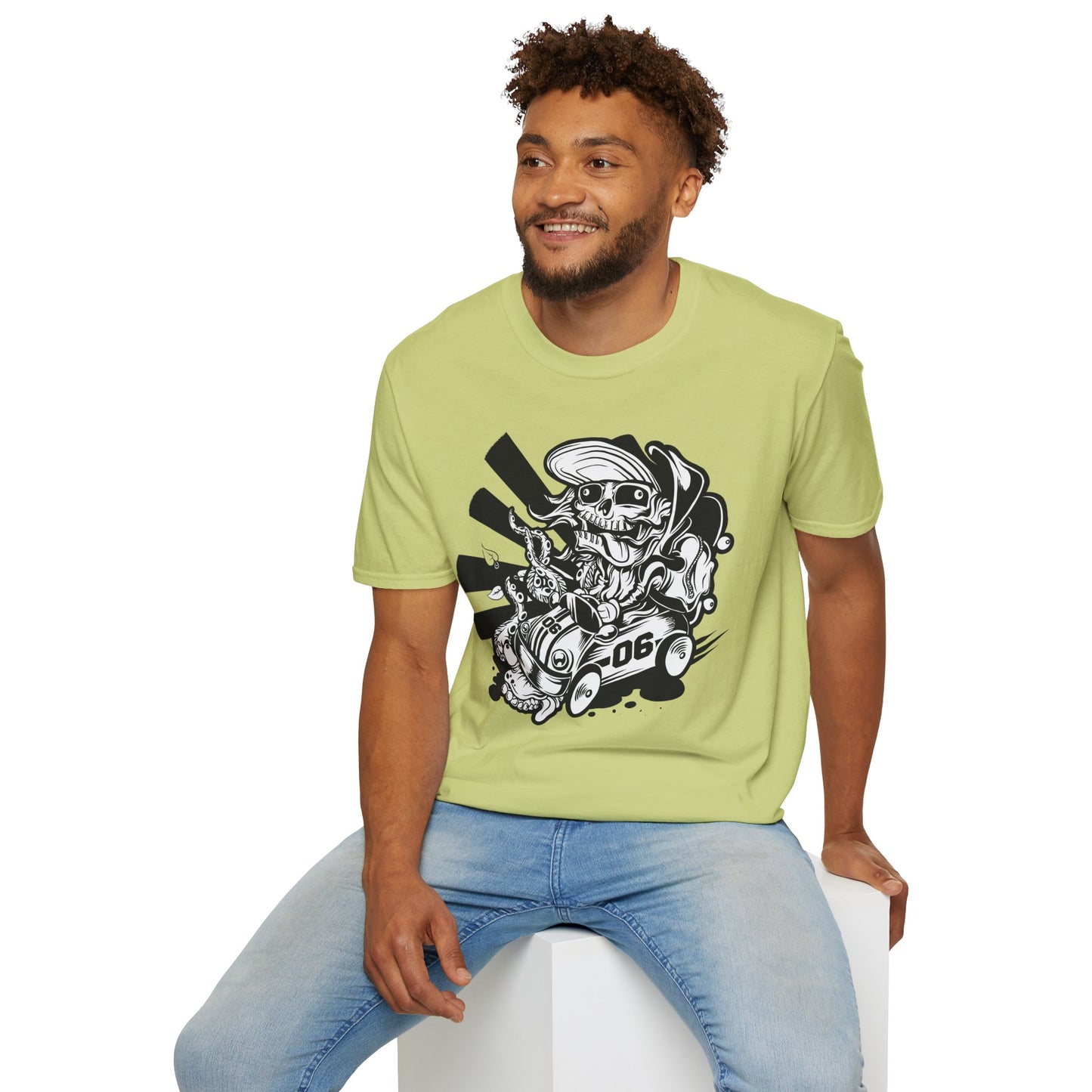 Cartoon Animation T Shirt Unisex Softstyle 64000 Cotton Tee With Fun Art Design Graphics