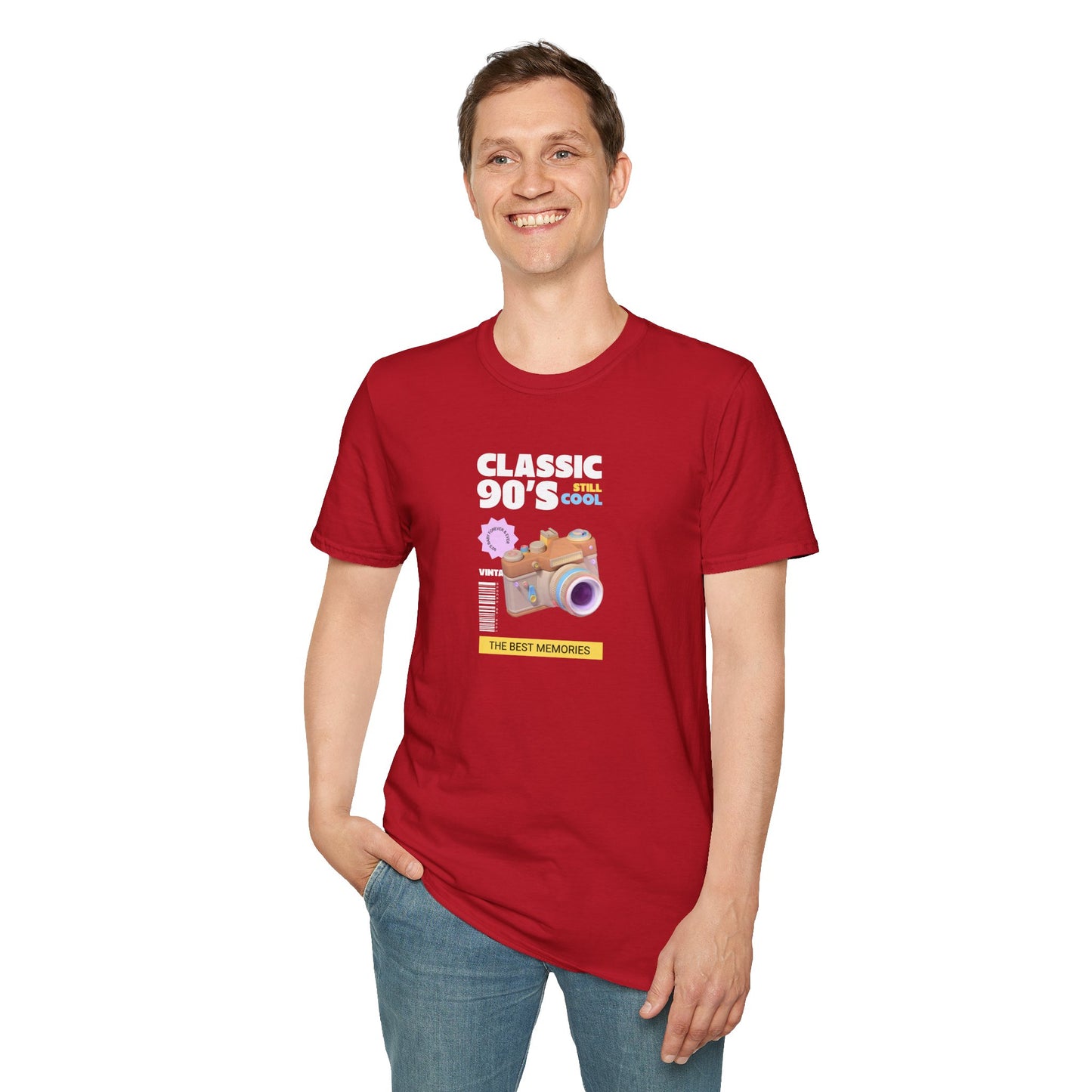 90s Camera T-Shirt Classic 90s Cool Unisex Cotton Retro Photography Tee