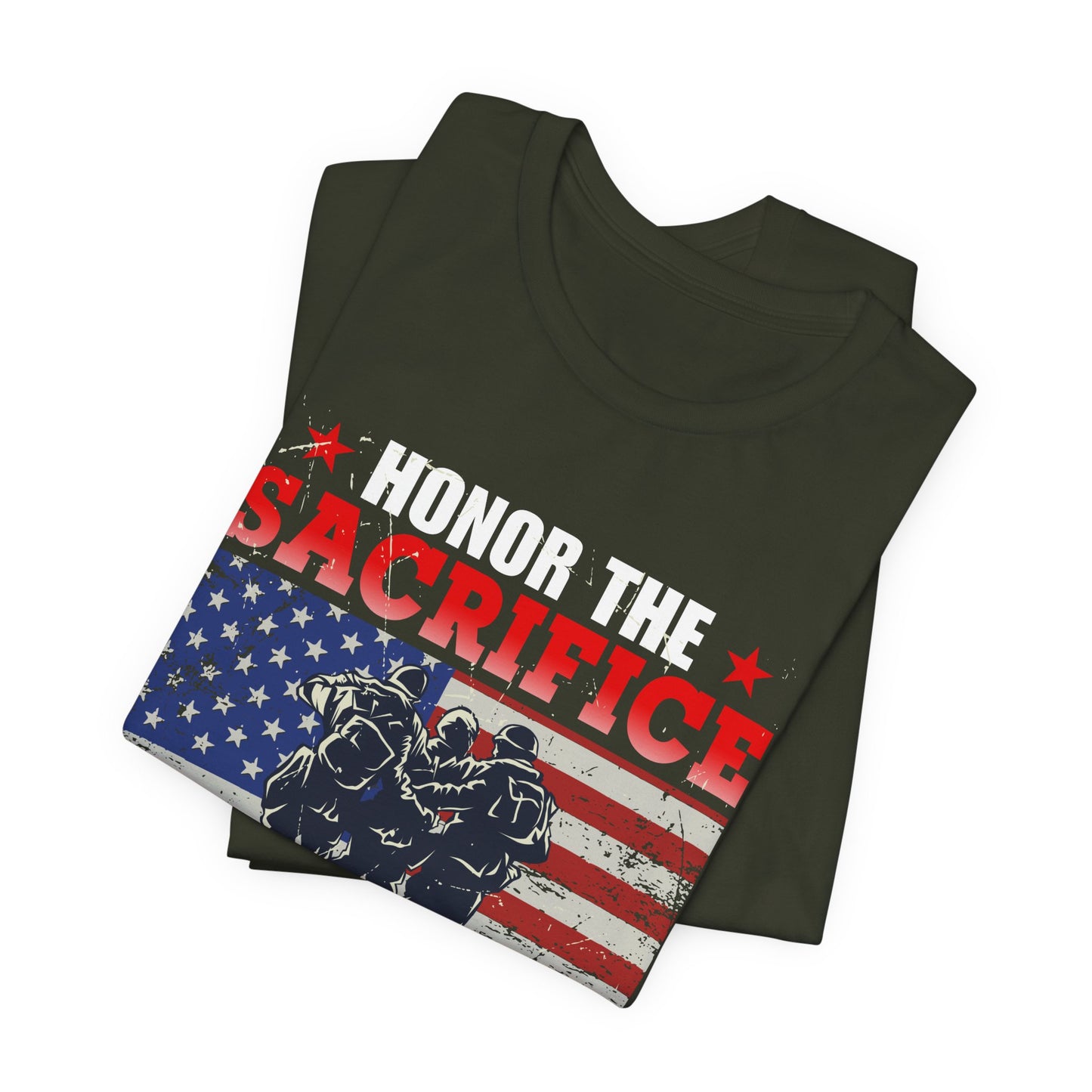 American Flag Graphic Unisex Cotton T-Shirt v24