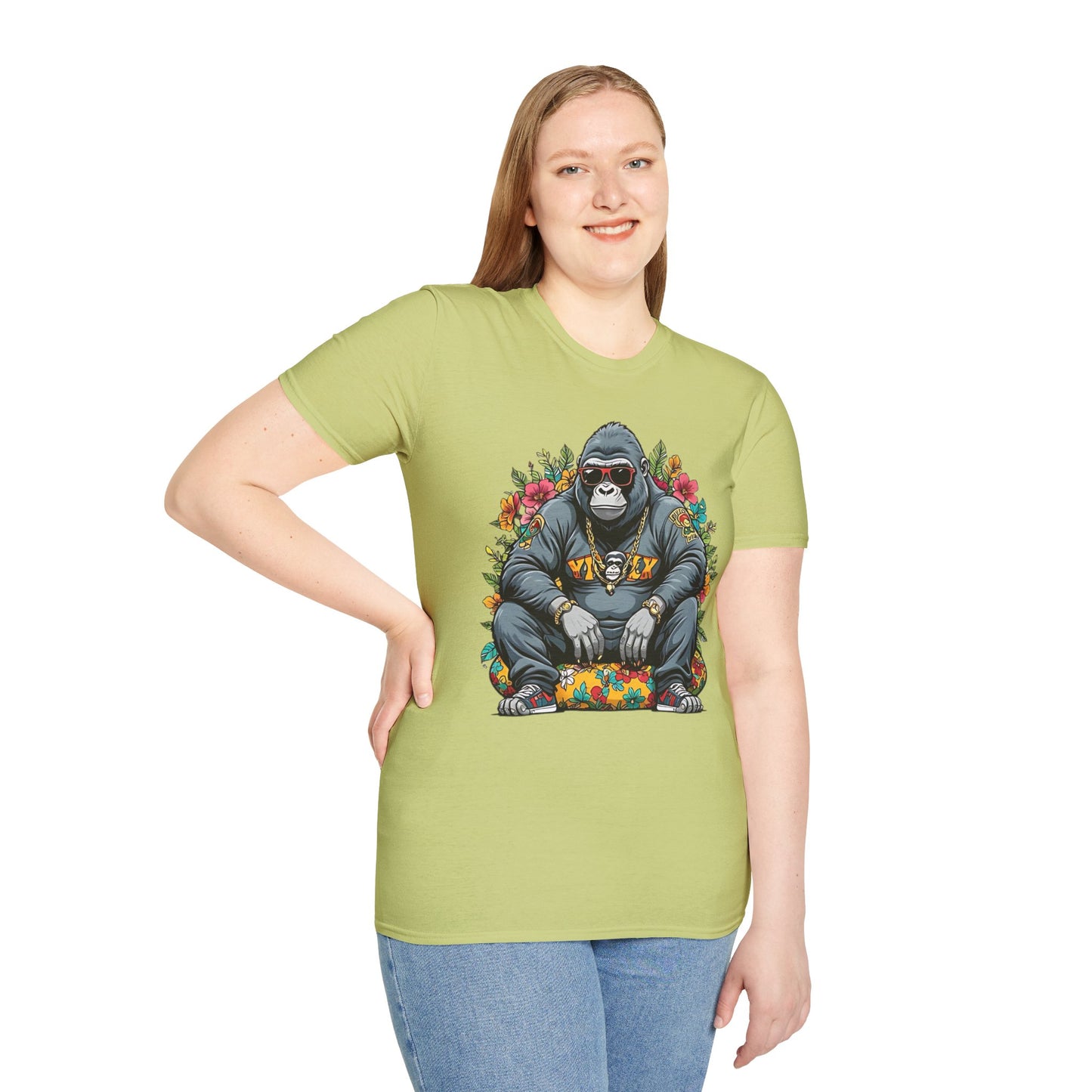 Animals Tees, Funny Animals Shirt, T Shirts with Funny Animals, T-Shirt with Gorilla, Monkey Tees