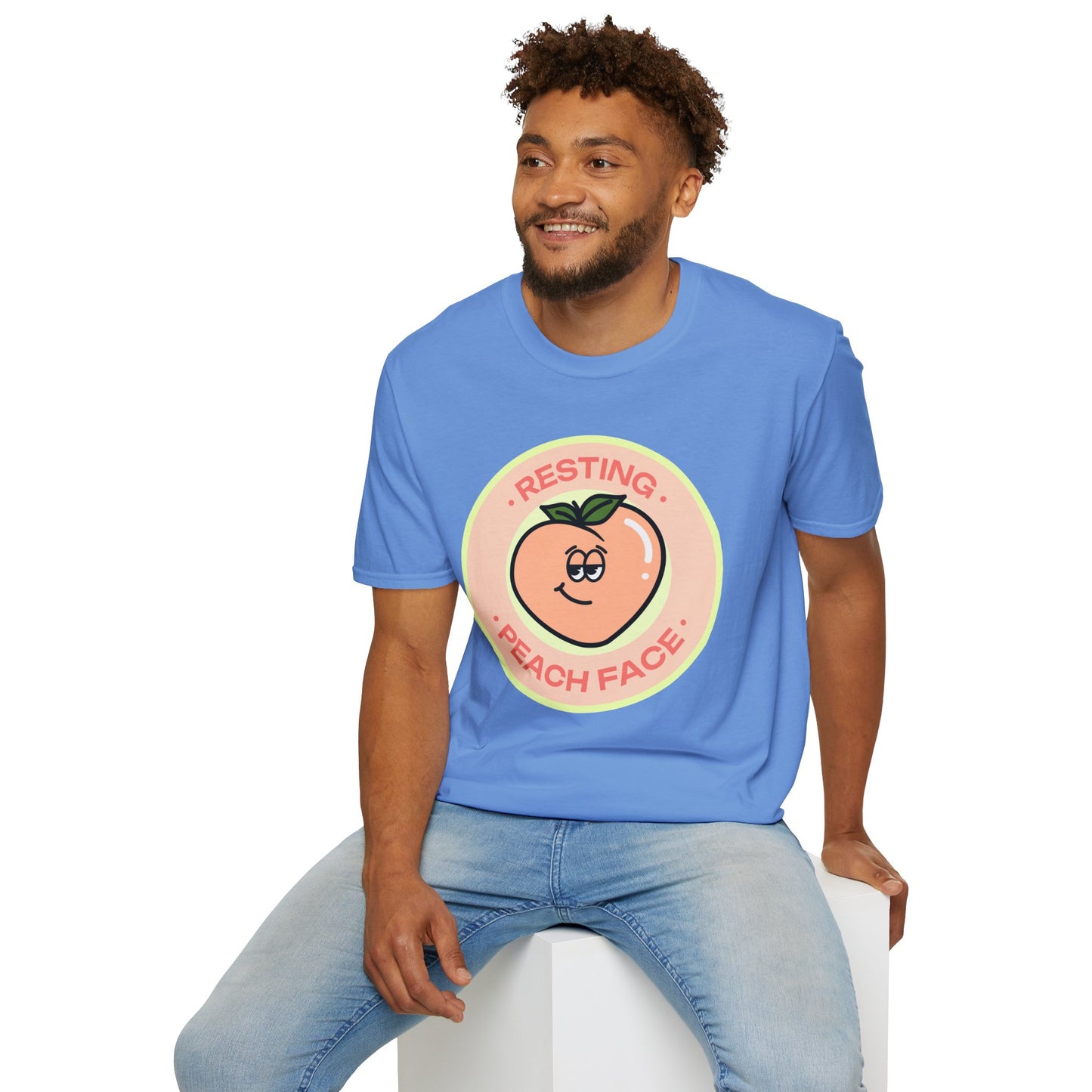 Food Tees, Funny Food T Shirts, Funny T Shirts, Shirt with Fruits, Shirt with Peach