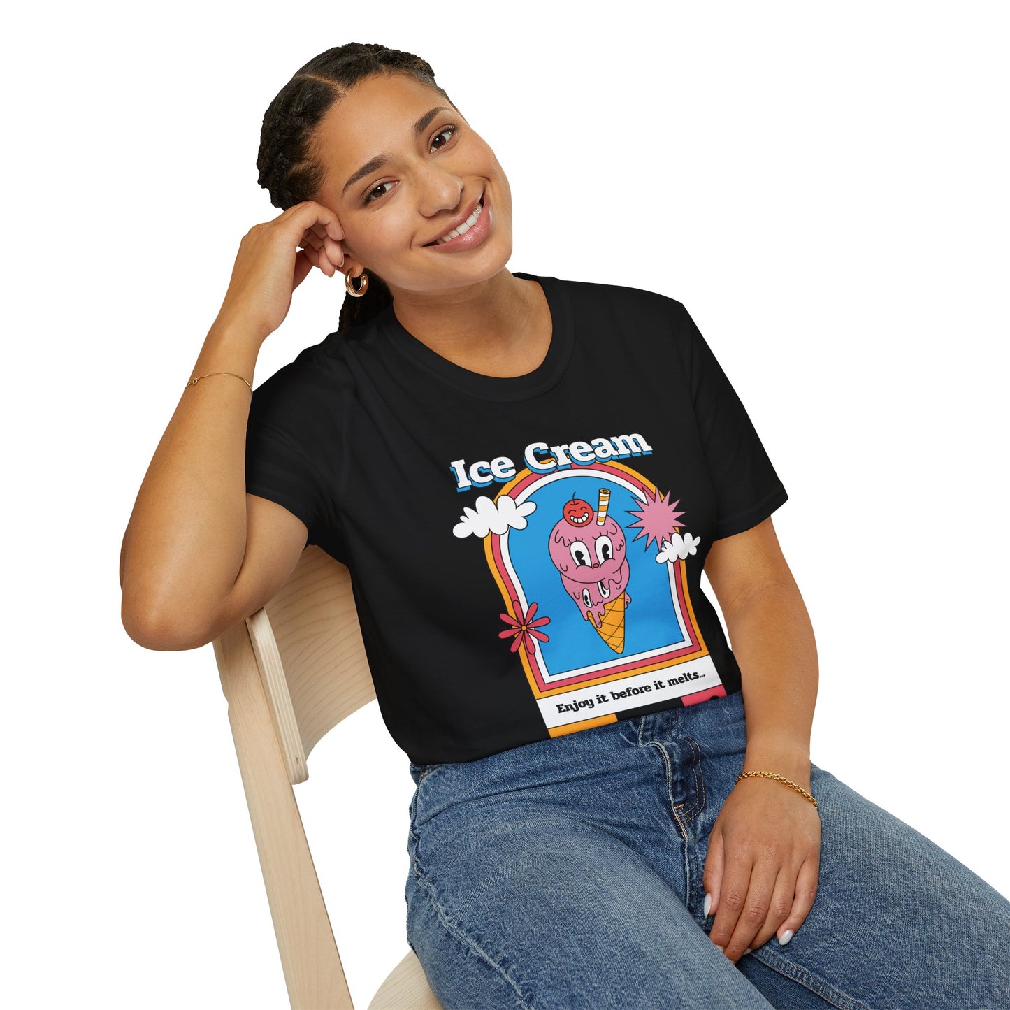 Food Tees, Funny Food T Shirts, Funny T Shirts, Shirt with Food, Junk Food Tees, Shirt with Ice Cream, Ice Cream T-Shirt