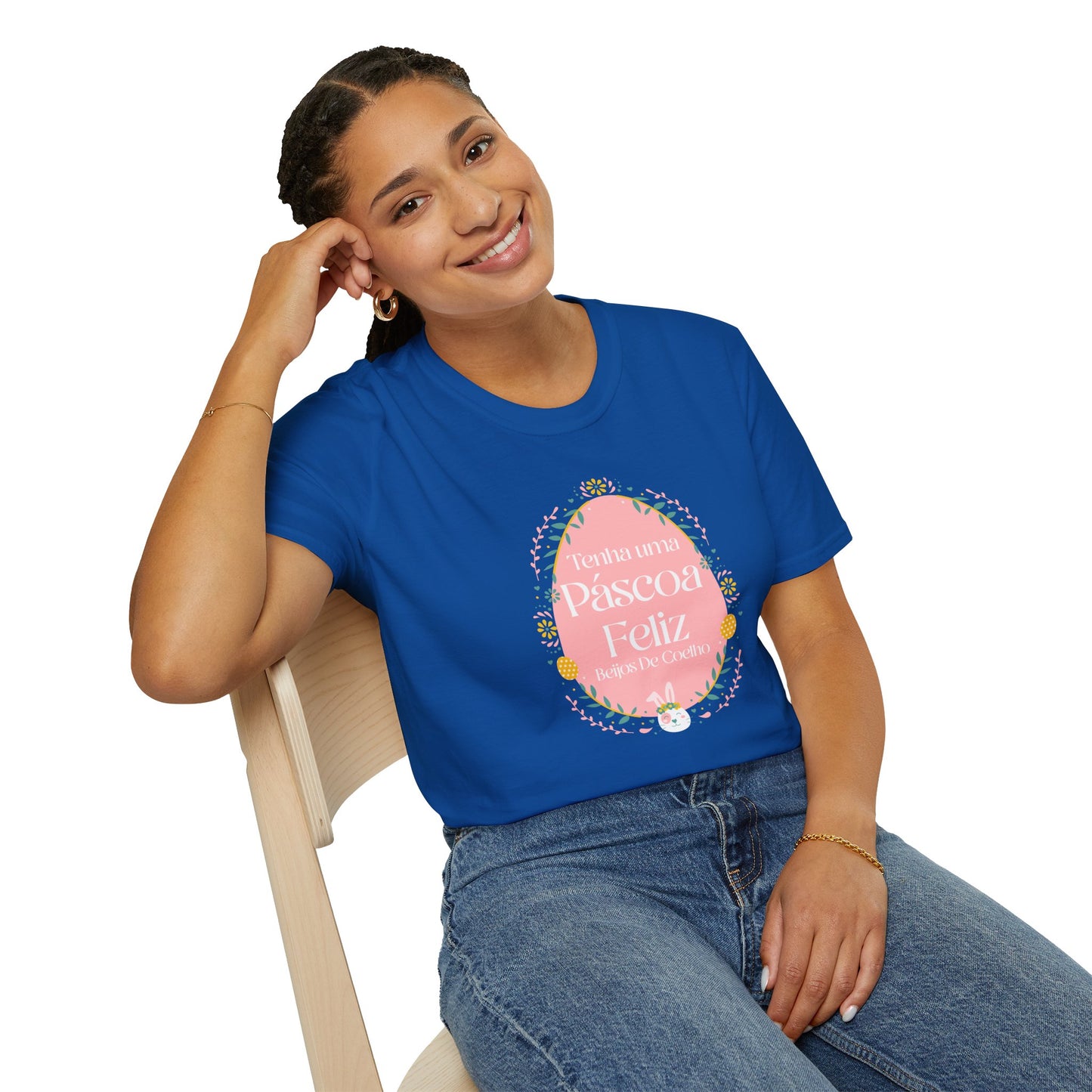 Easter Egg T-Shirt, Tee Shirt with Easter Signature, T Shirt with Easter Prints, Tee Shirt with Easter Design - 2