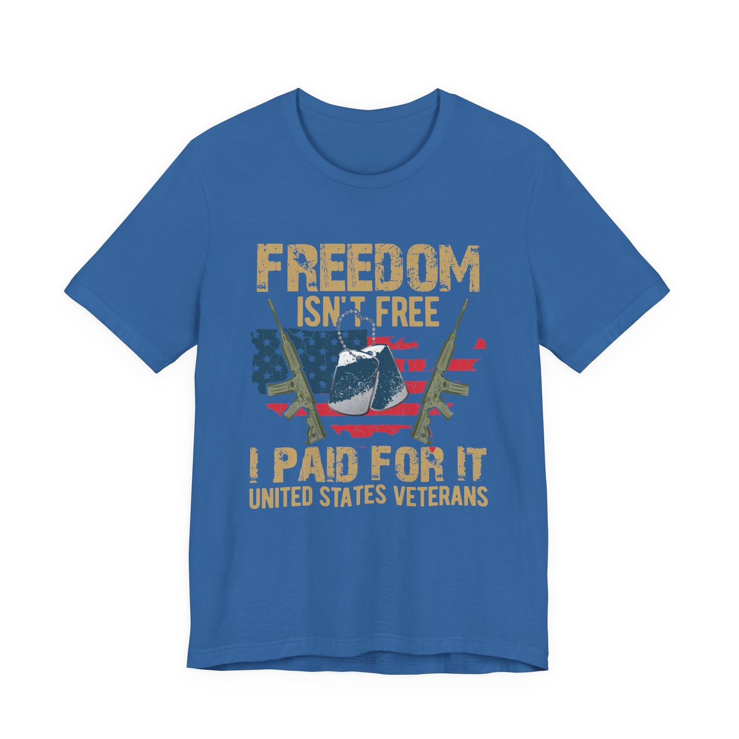 Army Veteran Patriotic Graphic Design Unisex Cotton T-Shirt v19
