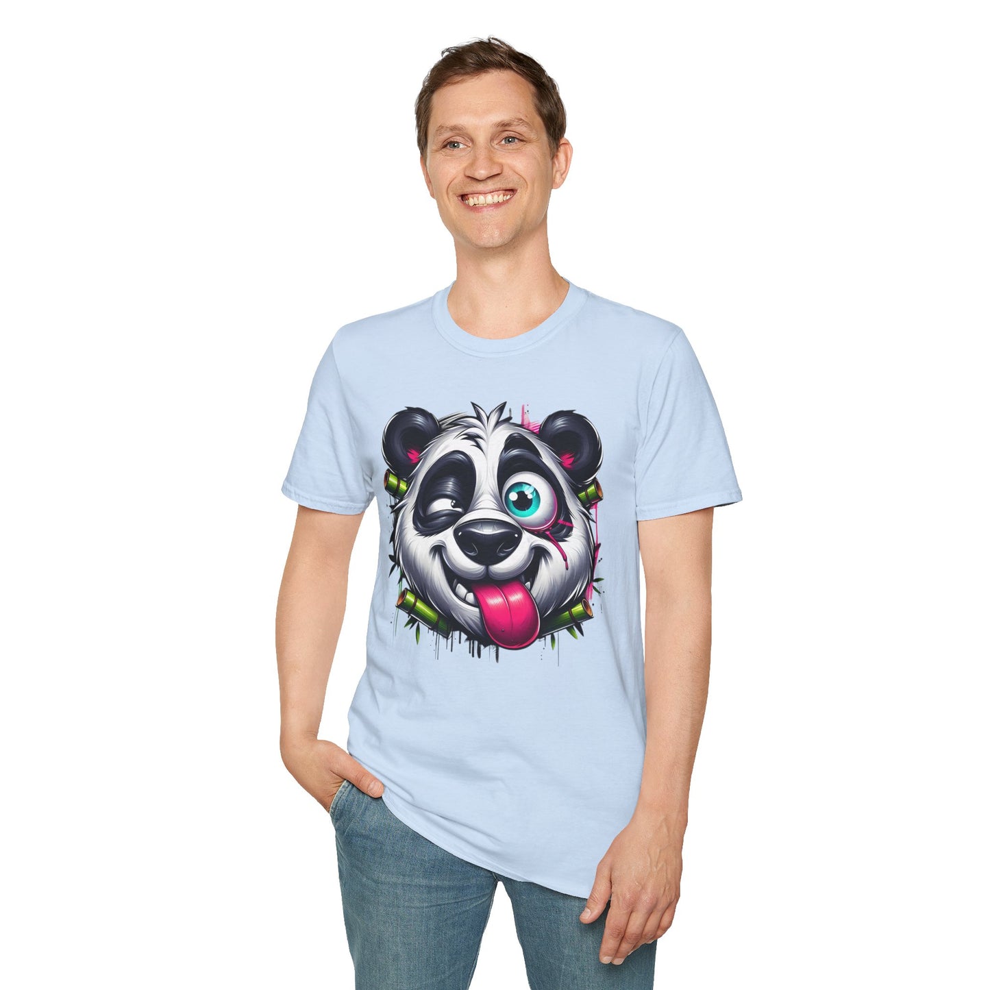 Animals Tees, Funny Animals Shirt, T Shirts with Funny Animals, T-Shirt with Panda, Panda Tees