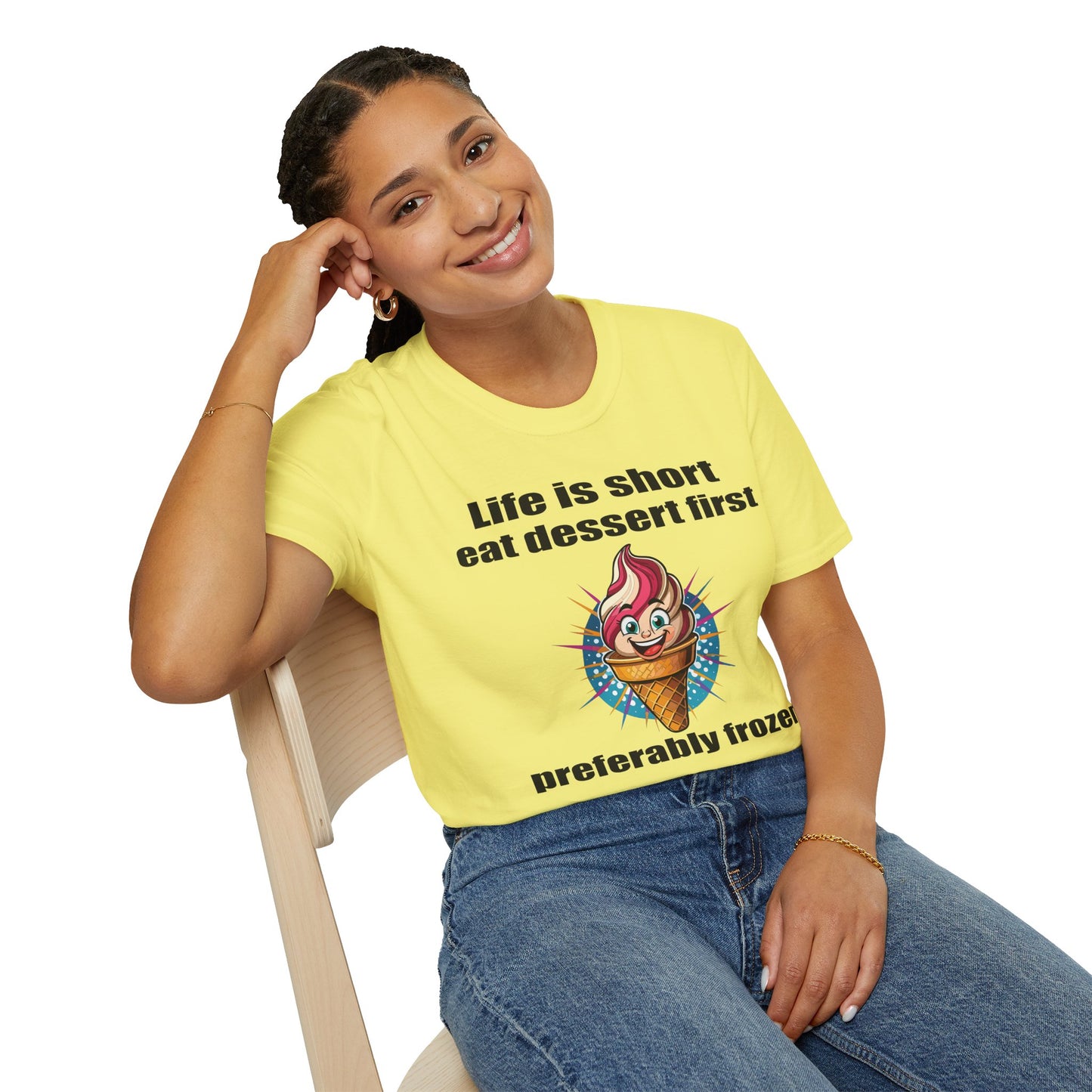 Food Tees, Funny Food T Shirts, Funny T Shirts, Shirt with Food, Junk Food Tees, Shirt with Ice Cream, Ice Cream T-Shirt