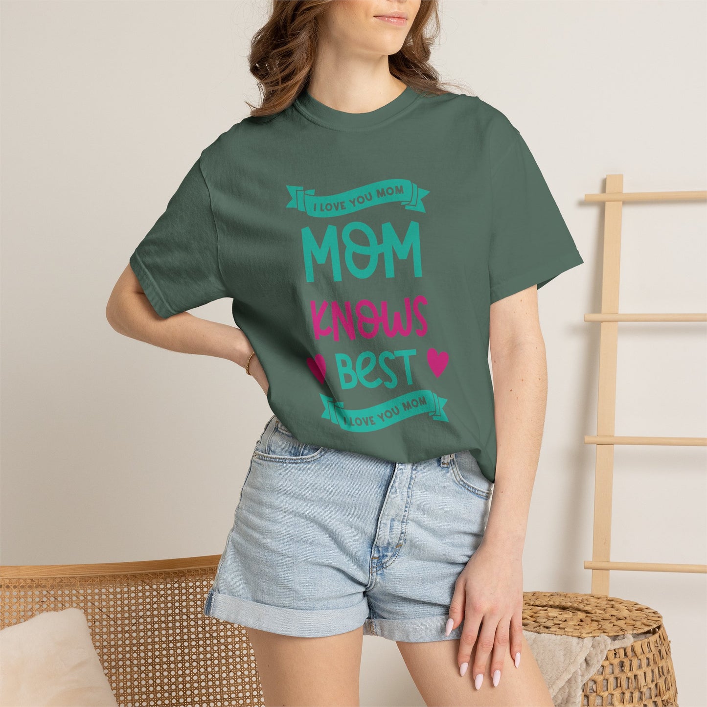 Mom T-shirt Mother's Day Mama Tee Unisex Comfort Colors Garment-Dyed Cotton h16