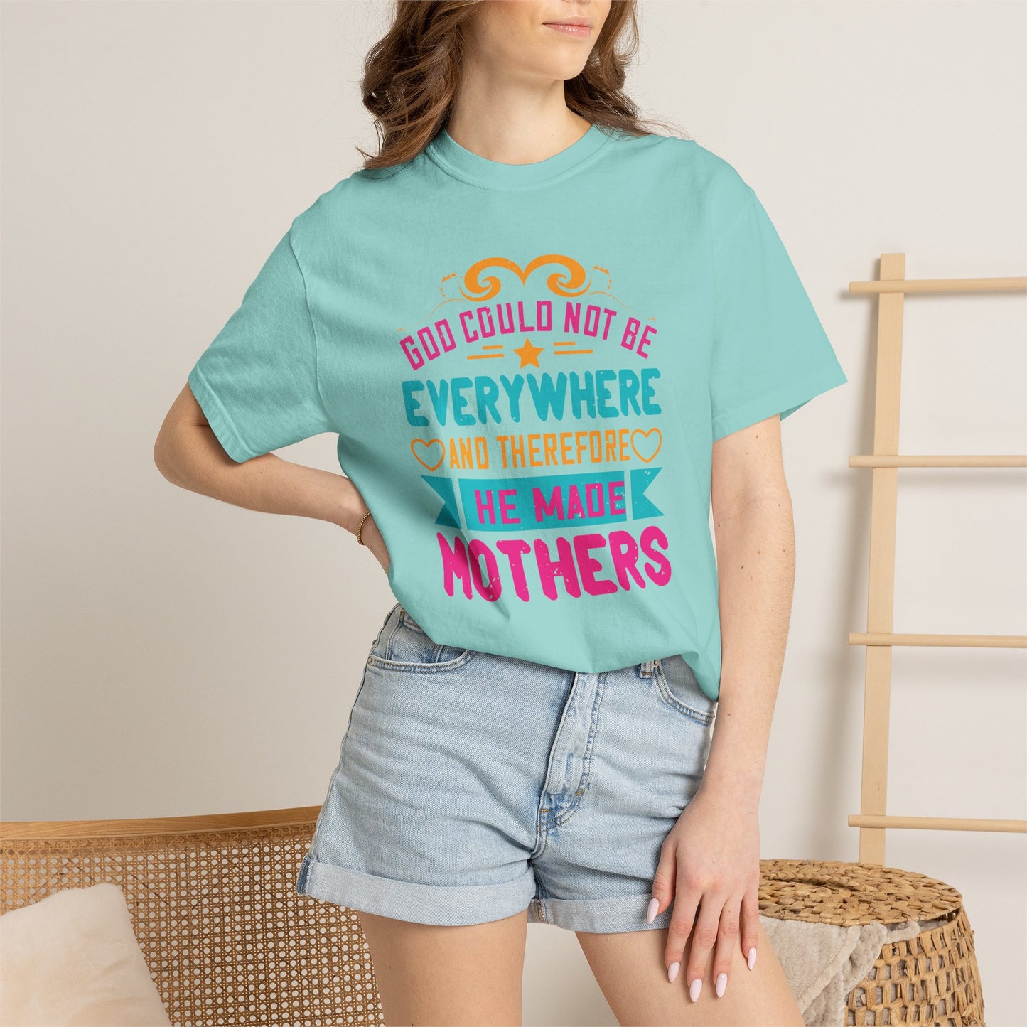 Mom T-shirt Mother Day Mama Tee Unisex Comfort Colors Garment-Dyed Cotton h70