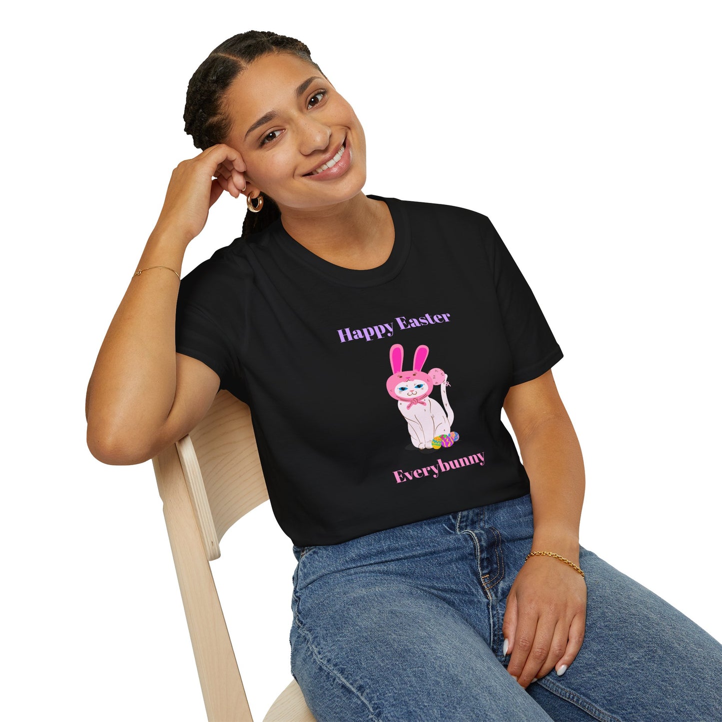 Easter Bunny T-Shirt, Tee Shirt with Easter Signature, T Shirt with Easter Prints, Tee Shirt with Easter Design - 11