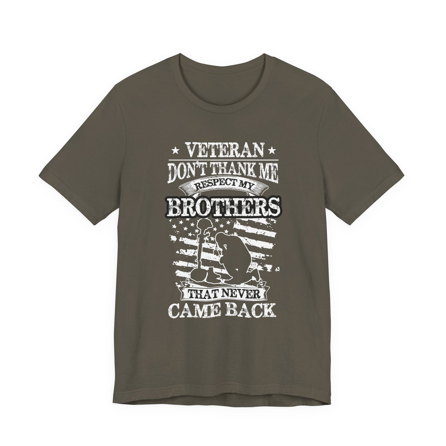 Army Veteran Patriotic Graphic Design Unisex Cotton T-Shirt v60
