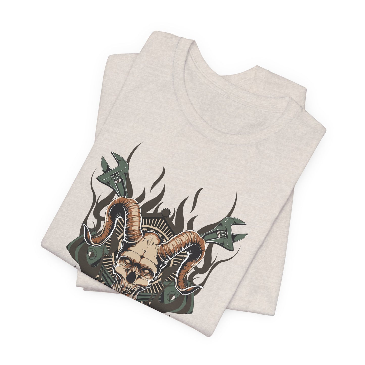 Gothic Skull Graphic Design Unisex Cotton Tee Art-49