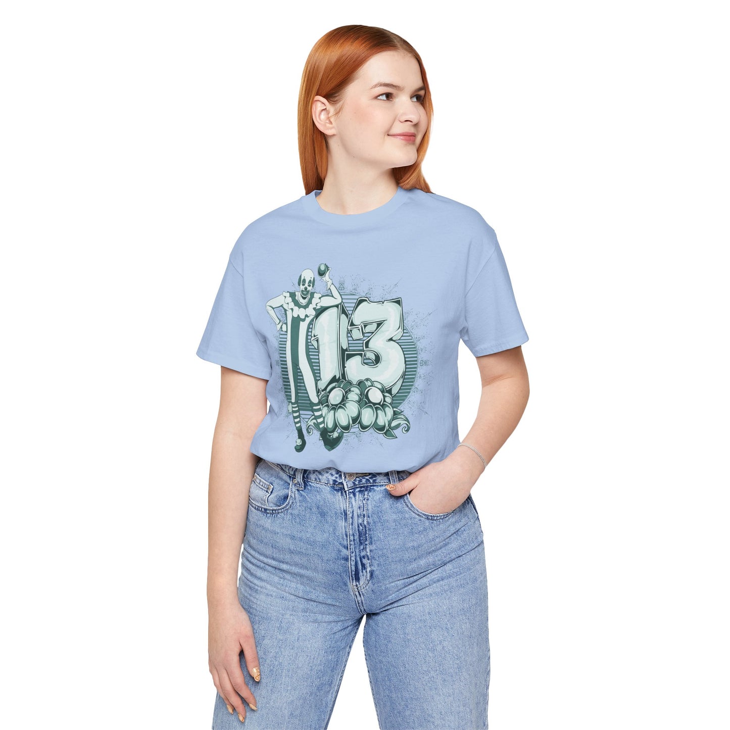 Vintage Clown Graphic Illustration Unisex Cotton T-Shirt Art-39