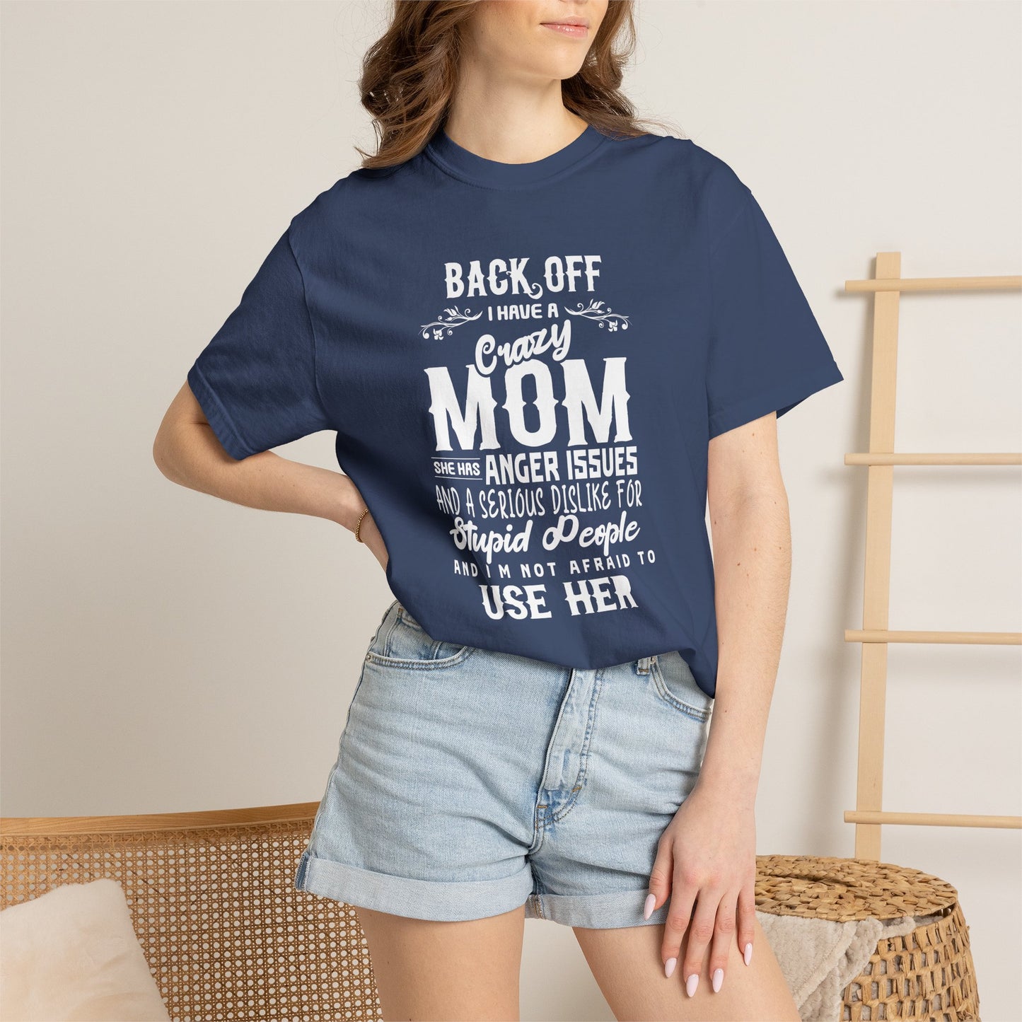 Mom T-shirt Mother's Day Mama Tee Unisex Comfort Colors Garment-Dyed Cotton h34