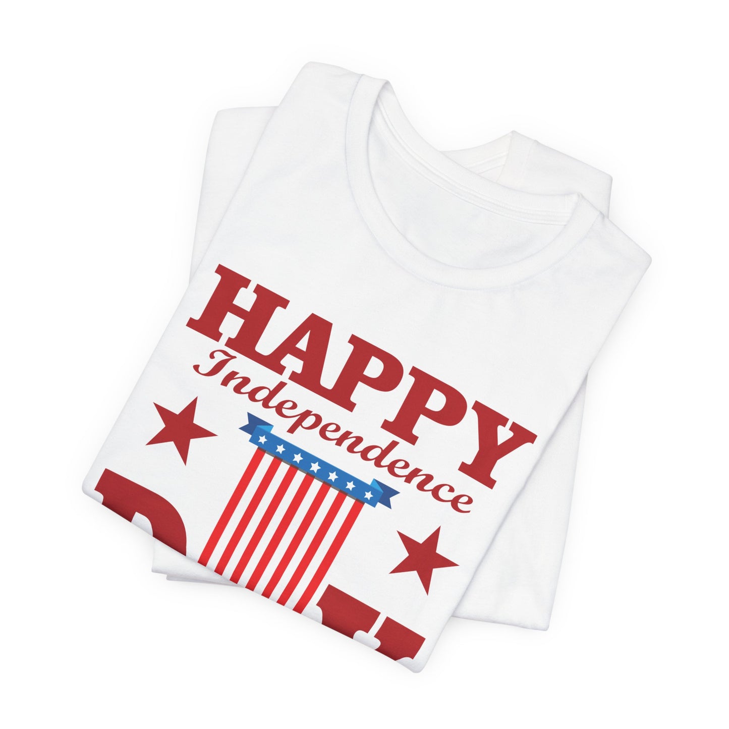 Happy Independence Day Graphic Unisex Cotton T-Shirt 018