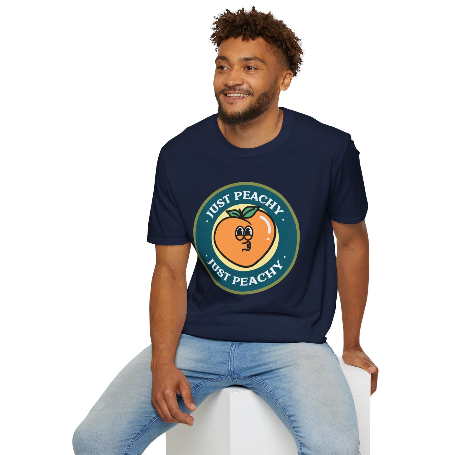Food Tees, Funny Food T Shirts, Funny T Shirts, Shirt with Fruits, Shirt with Peach