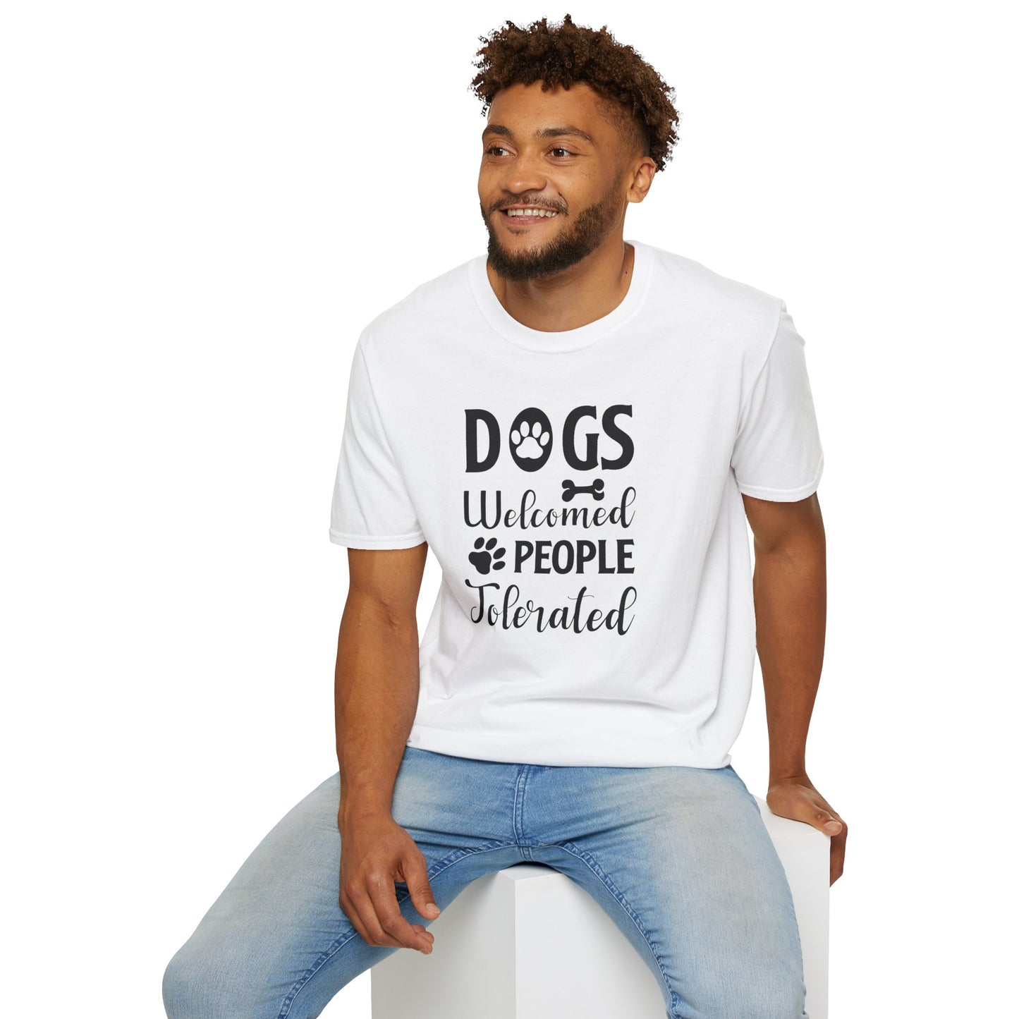 Dog Slogan T Shirts With Funny Words Tee Shirt Featuring Funny Quotes Unisex Gildan Softstyle 64000 Ringspun Cotton