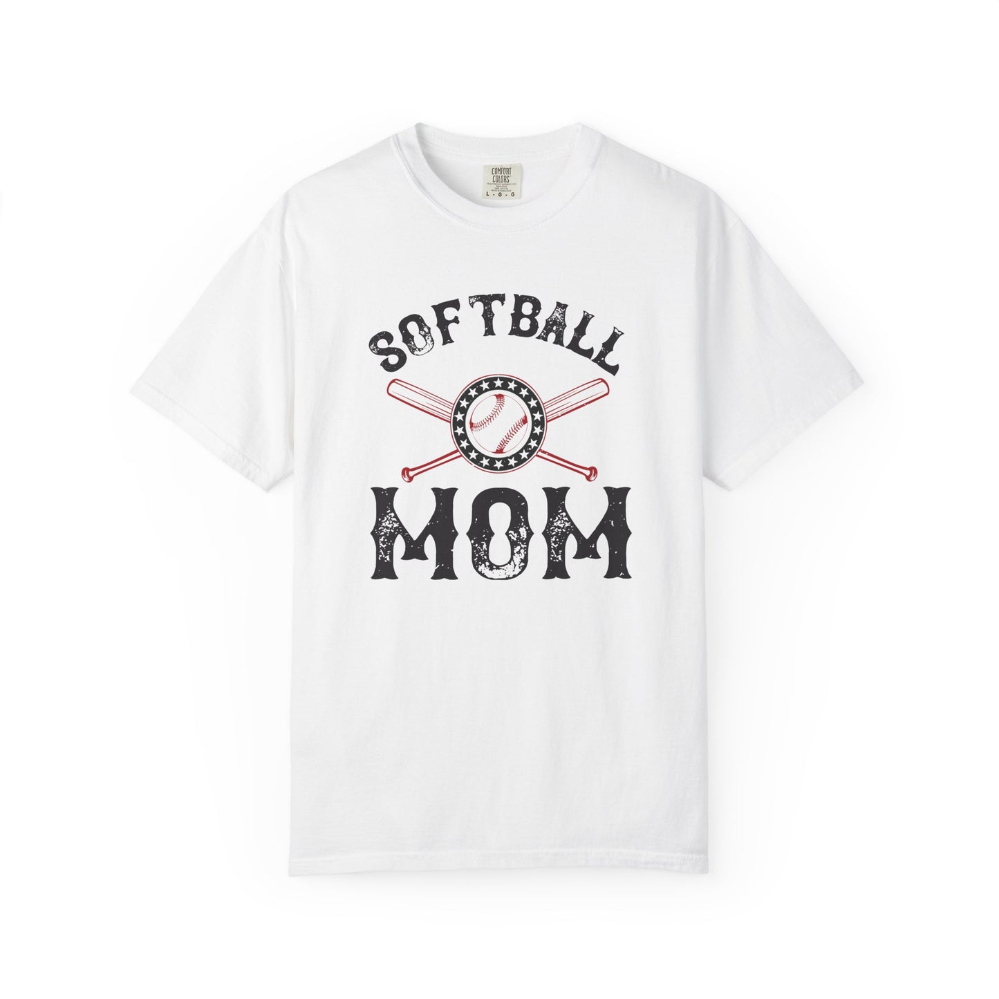 Softball Mom T-shirt Mother Day Mama Tee Unisex Comfort Colors Garment-Dyed Cotton h92