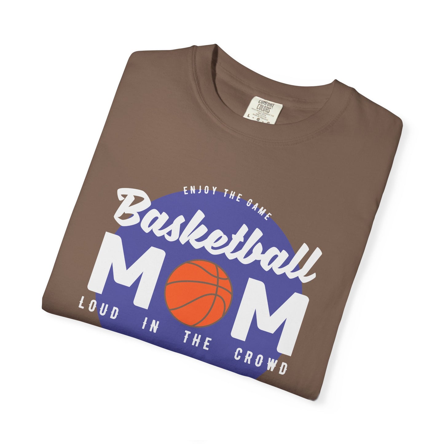 Basketball Mom T-shirt Mother's Day Mama Tee Unisex Comfort Colors Garment-Dyed Cotton h31