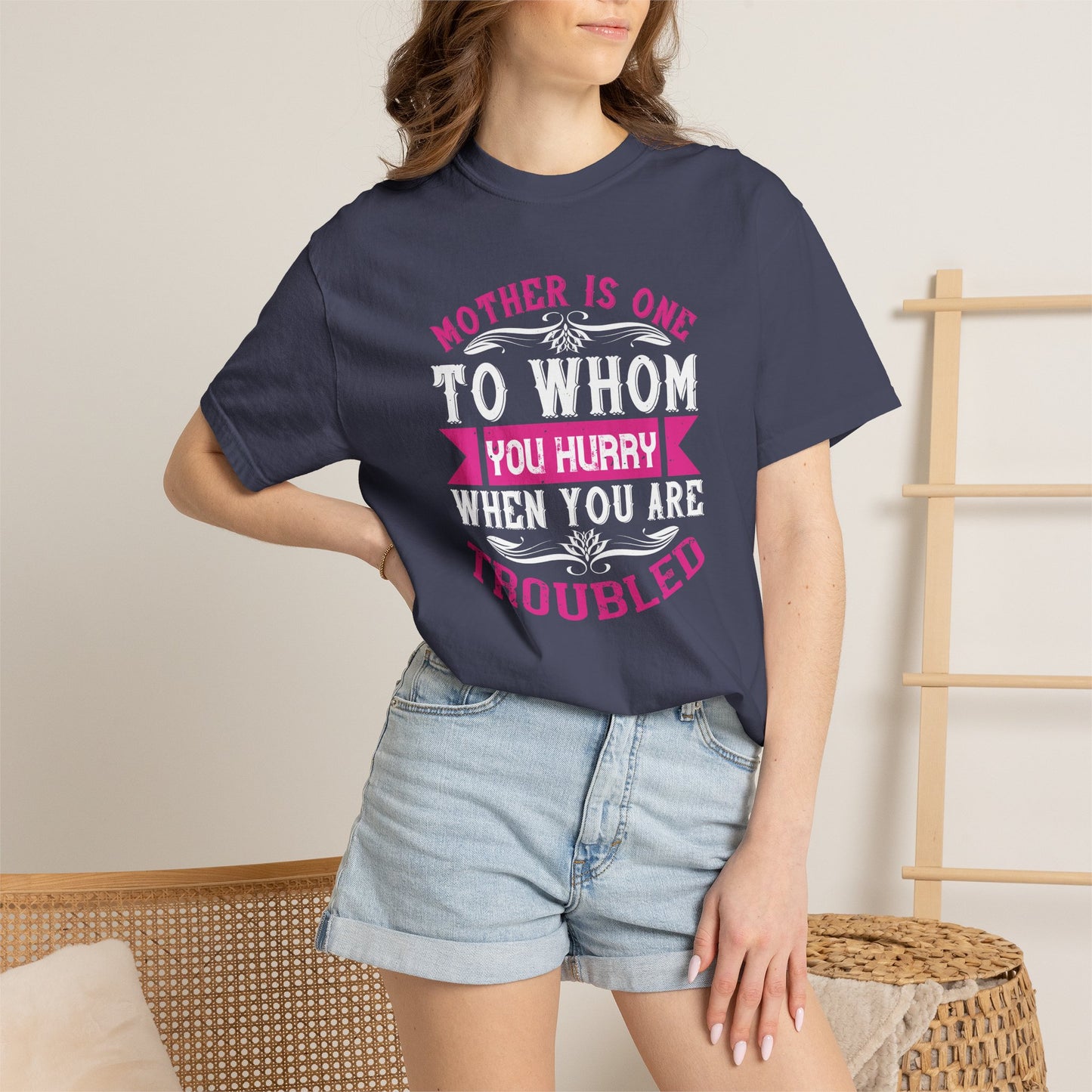 Mom T-shirt Mother Day Mama Tee Unisex Comfort Colors Garment-Dyed Cotton h82