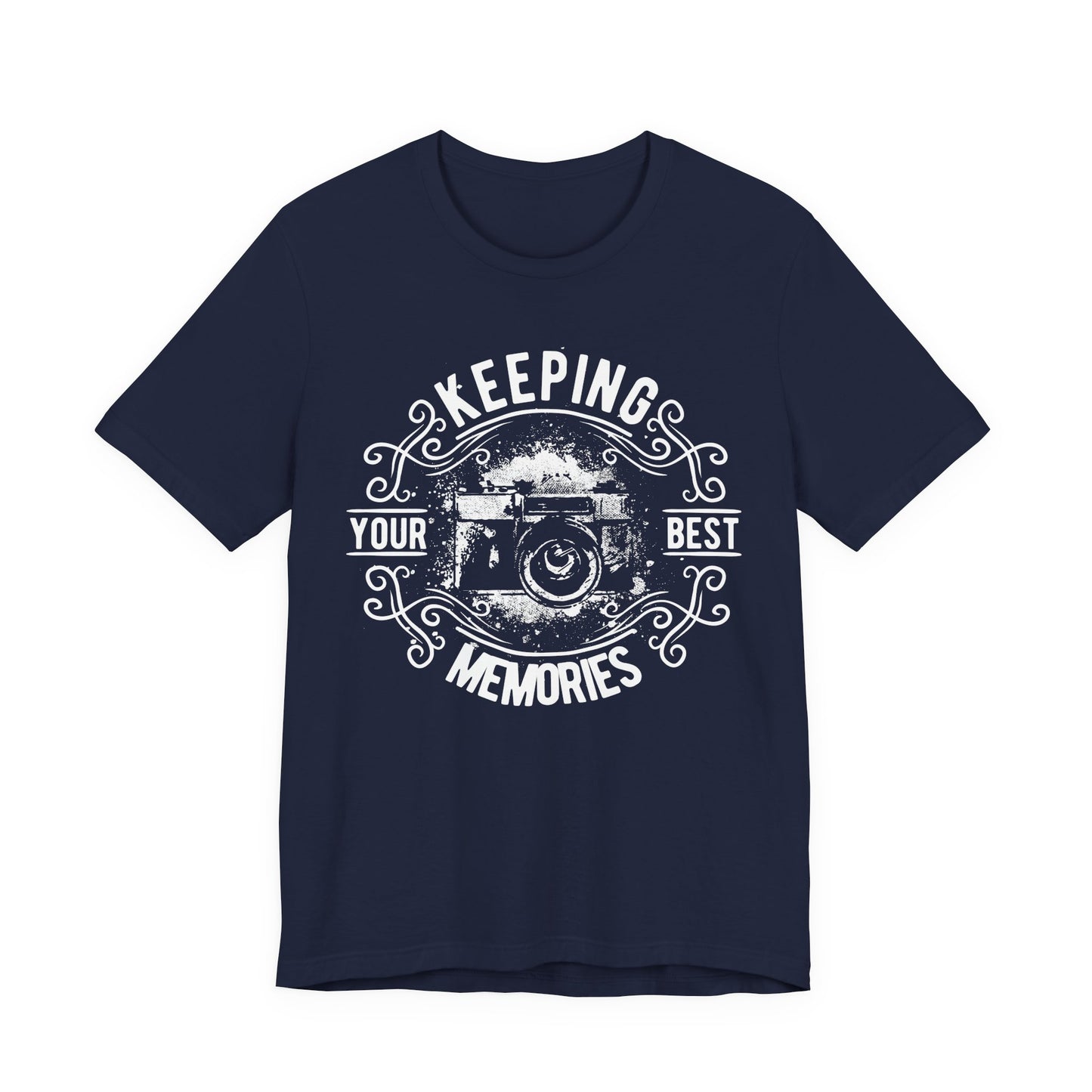 Keeping Your Best Memories T-Shirt Vintage Camera Graphic T-Shirt A-5