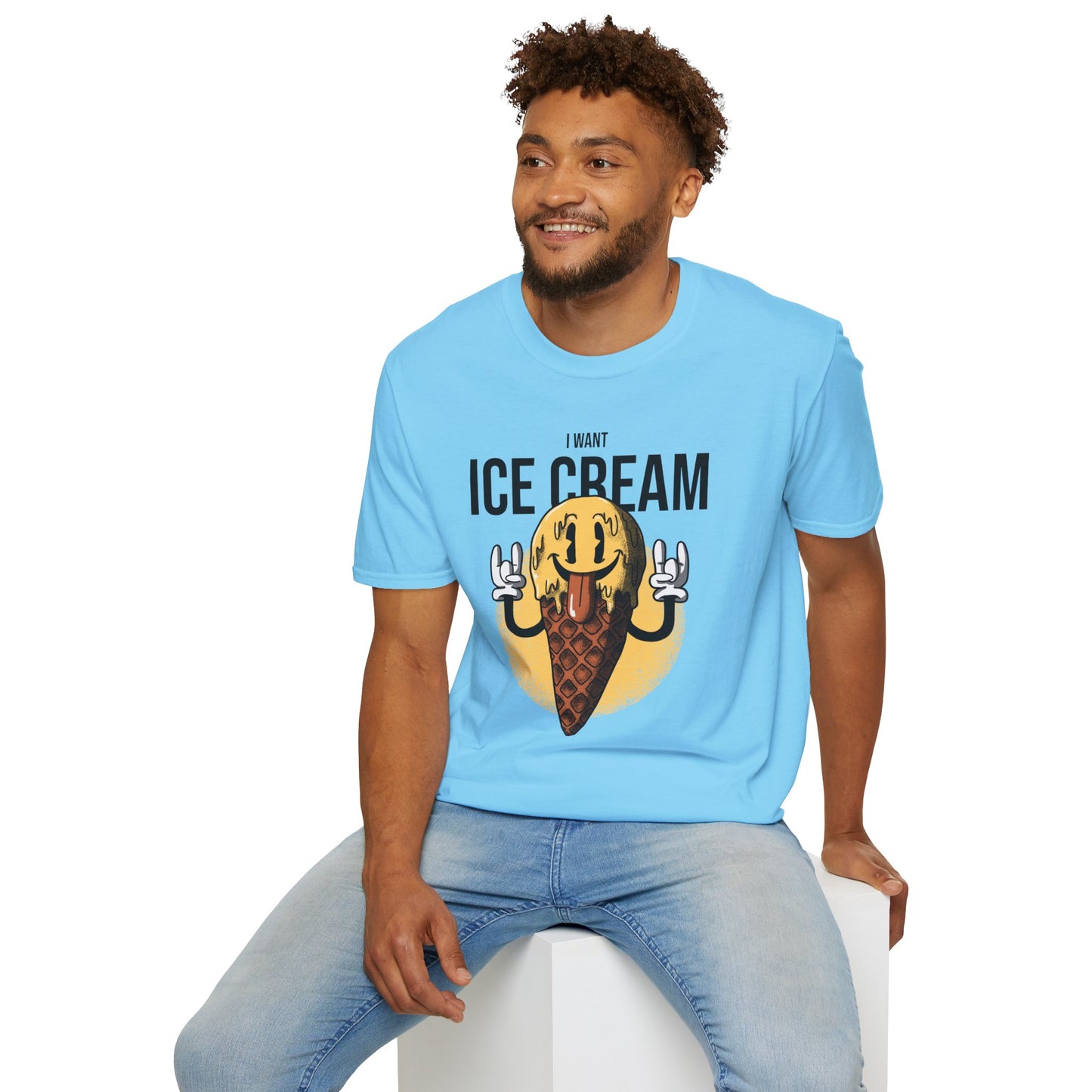 Food Tees, Funny Food T Shirts, Funny T Shirts, Shirt with Food, Junk Food Tees, Shirt with Ice Cream, Ice Cream T-Shirt