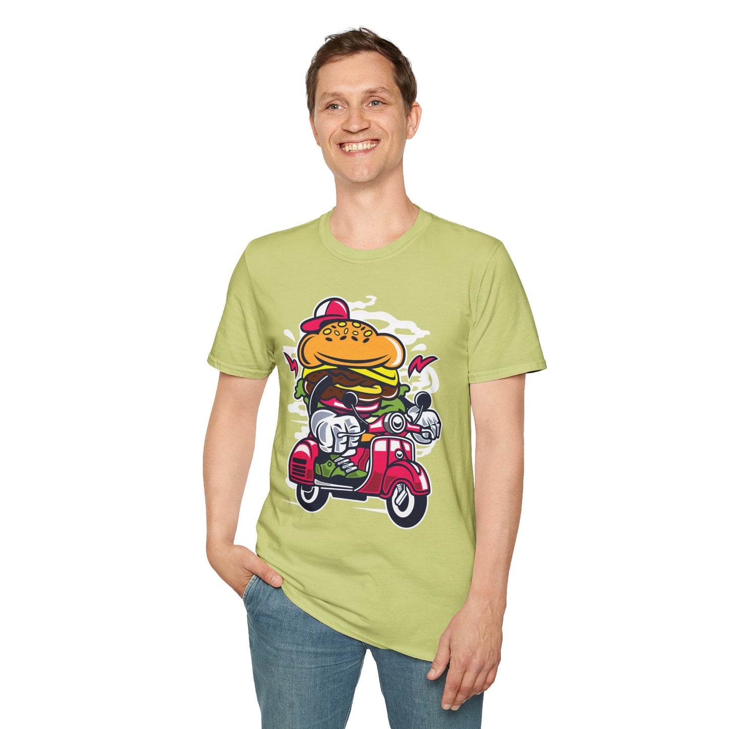 Cartoon T Shirt Animation Tee Funny Unisex Softstyle Gildan 64000 100 Percent Ring Spun Cotton