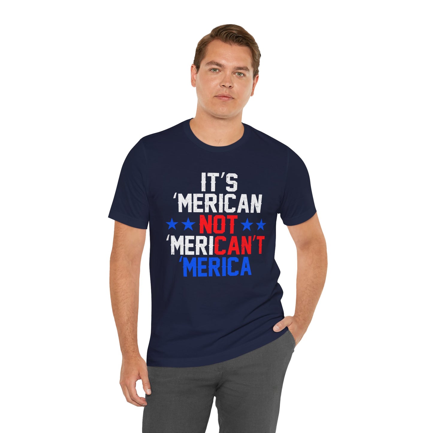 Patriotic USA Stars Graphic Unisex Cotton T-Shirt a5